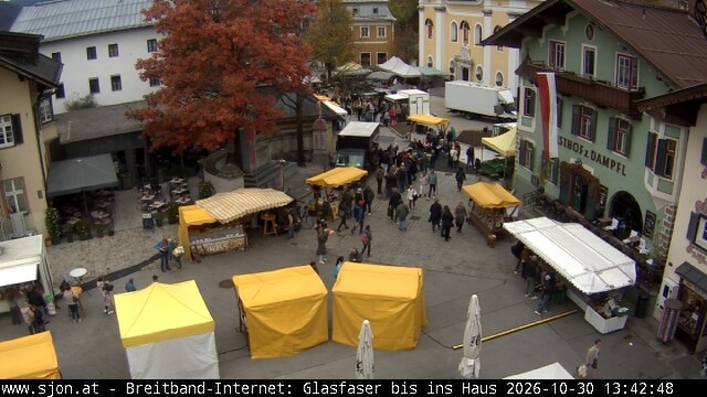 Archiv Foto Webcam Hauptplatz in St. Johann/Tirol