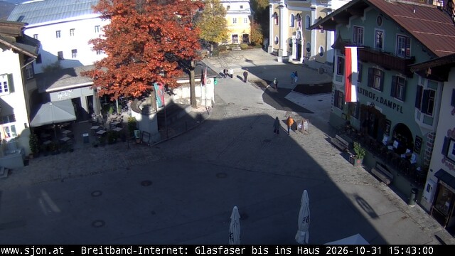 Archiv Foto Webcam Hauptplatz in St. Johann/Tirol