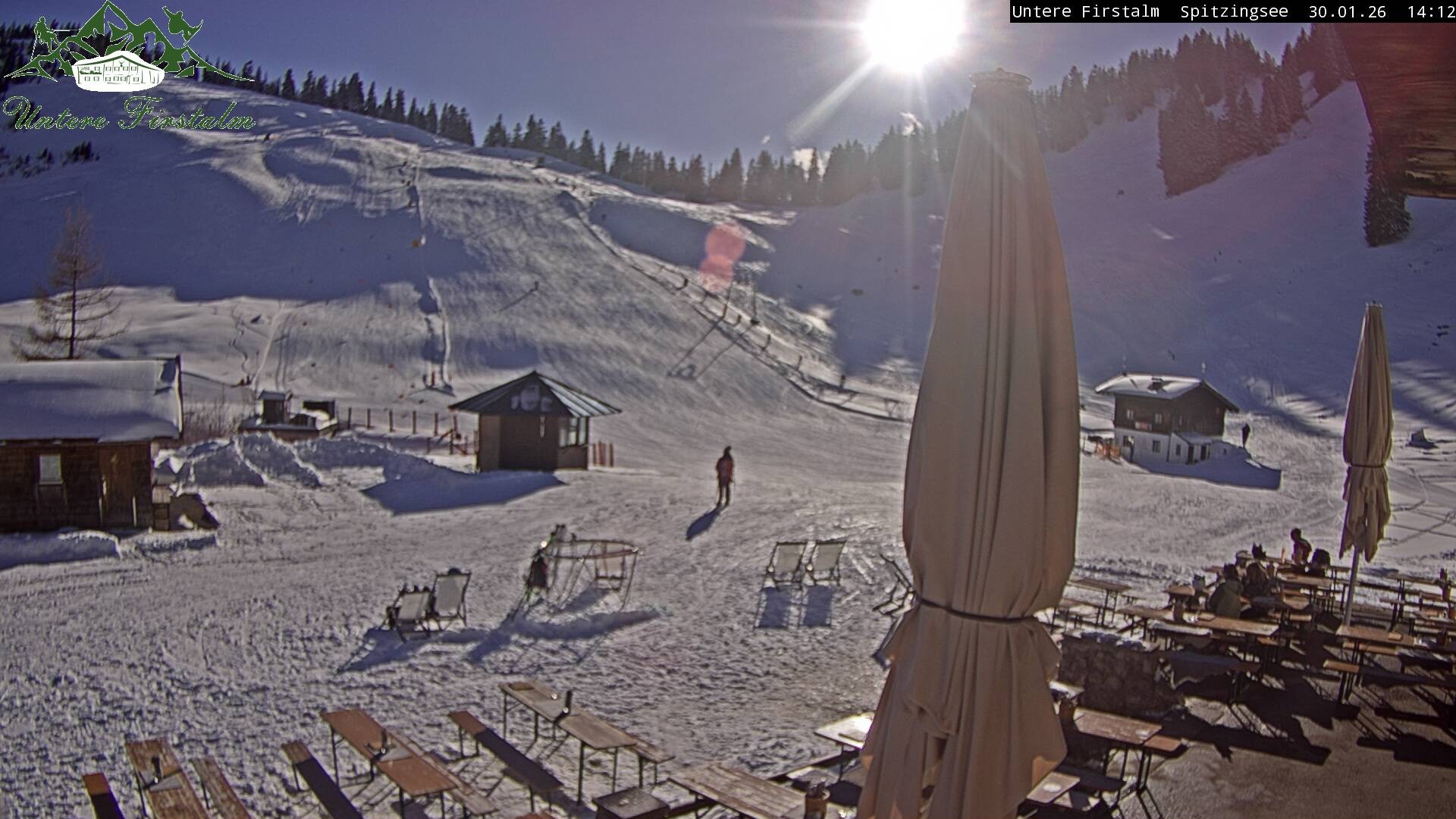 Archiv Foto Webcam Spitzingsee - Sonnenterrasse Untere Firstalm