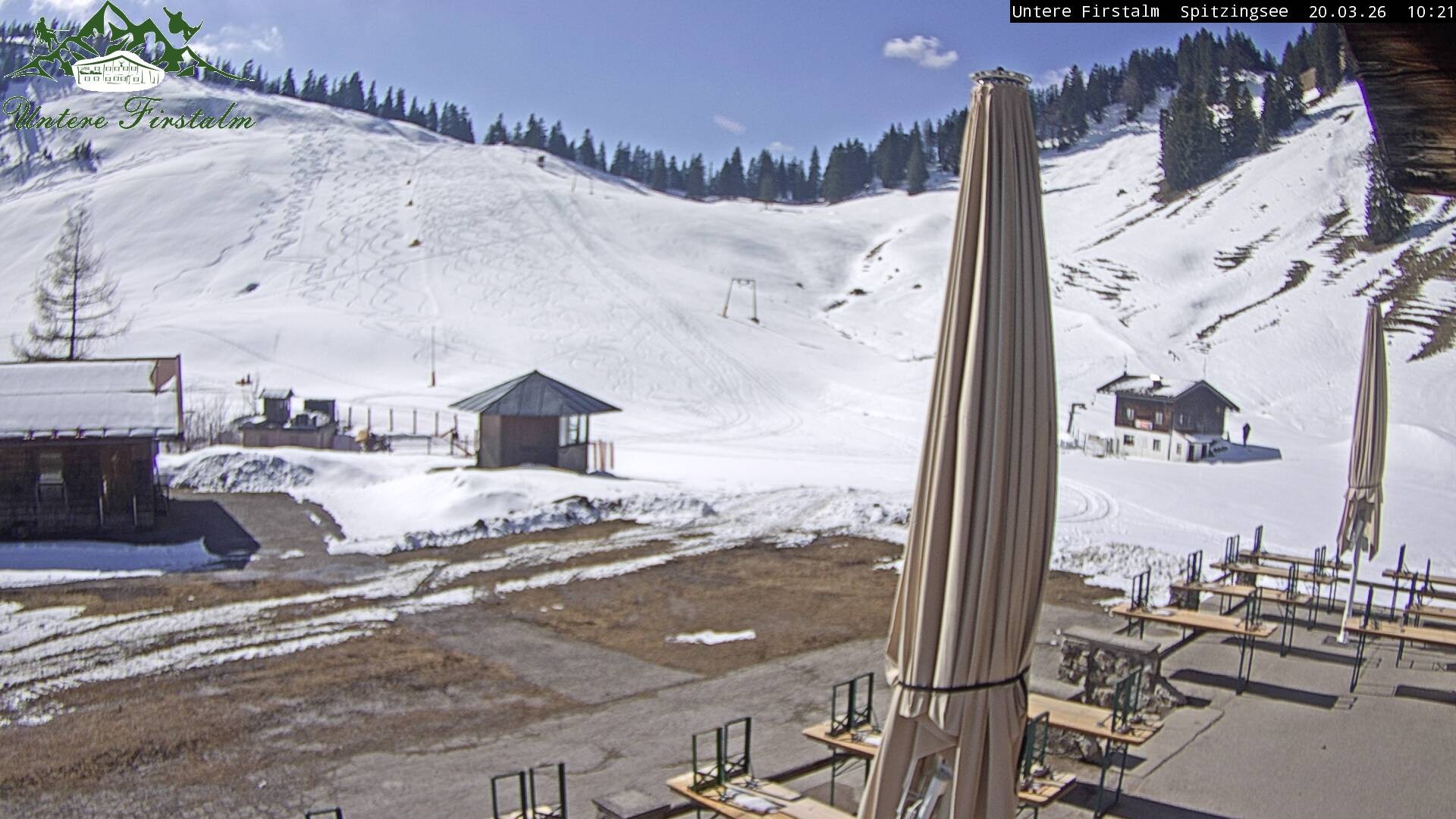 Archiv Foto Webcam Spitzingsee - Sonnenterrasse Untere Firstalm