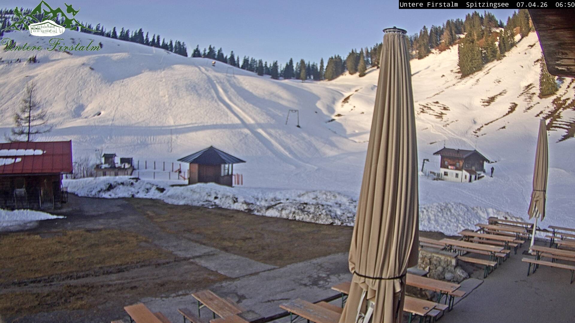 Archiv Foto Webcam Spitzingsee - Sonnenterrasse Untere Firstalm