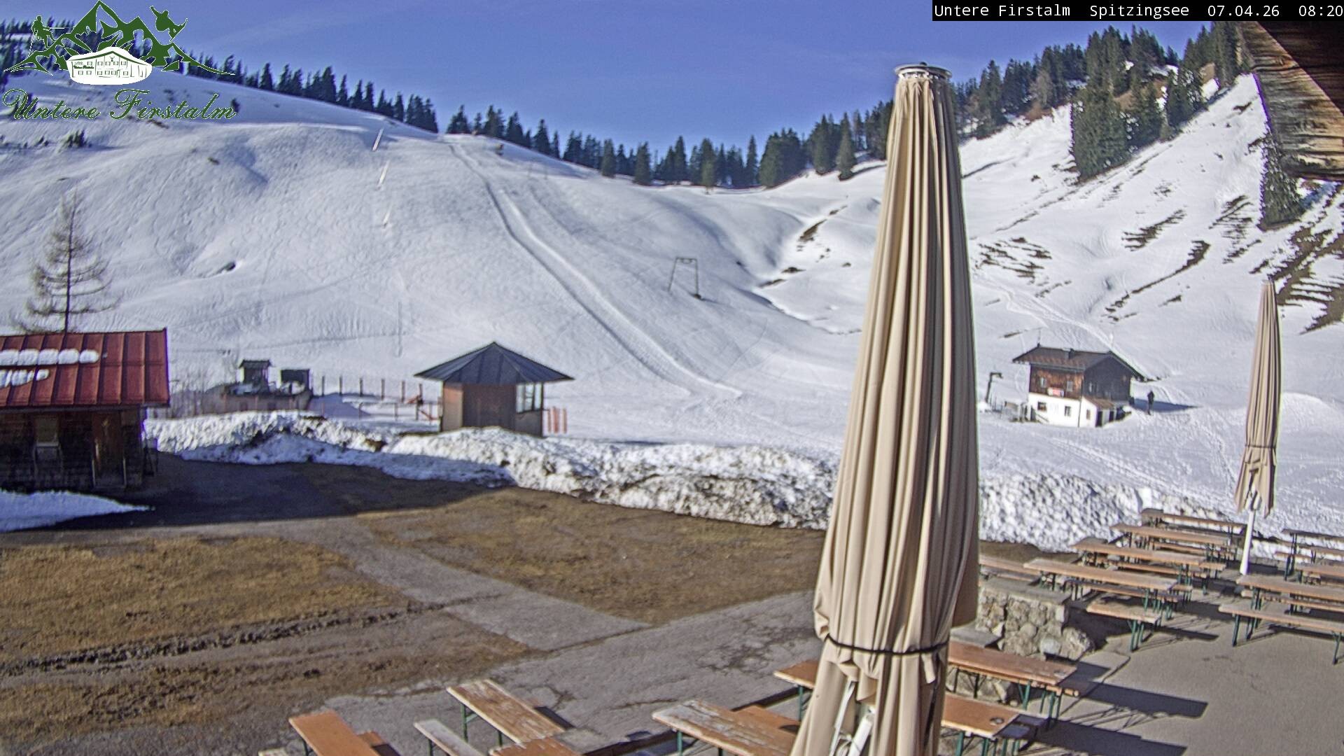 Archiv Foto Webcam Spitzingsee - Sonnenterrasse Untere Firstalm