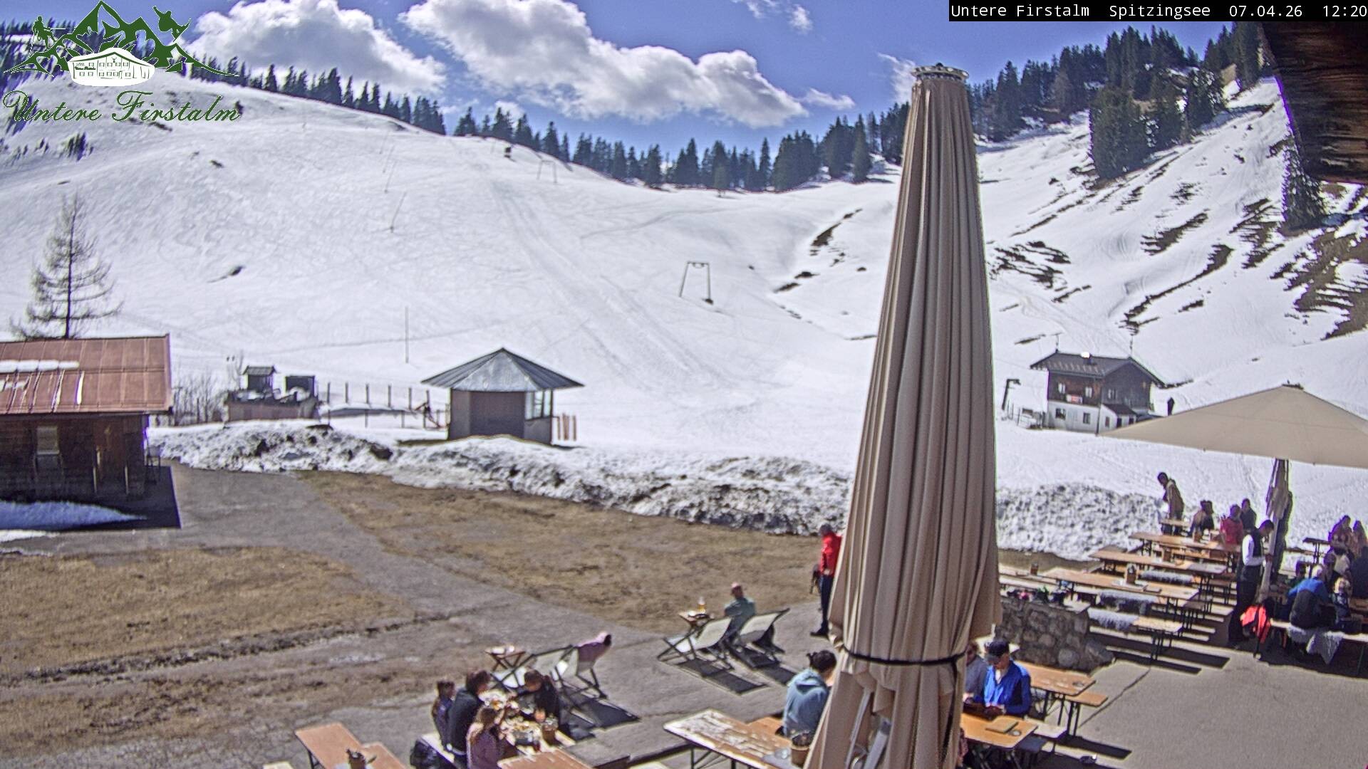 Archiv Foto Webcam Spitzingsee - Sonnenterrasse Untere Firstalm