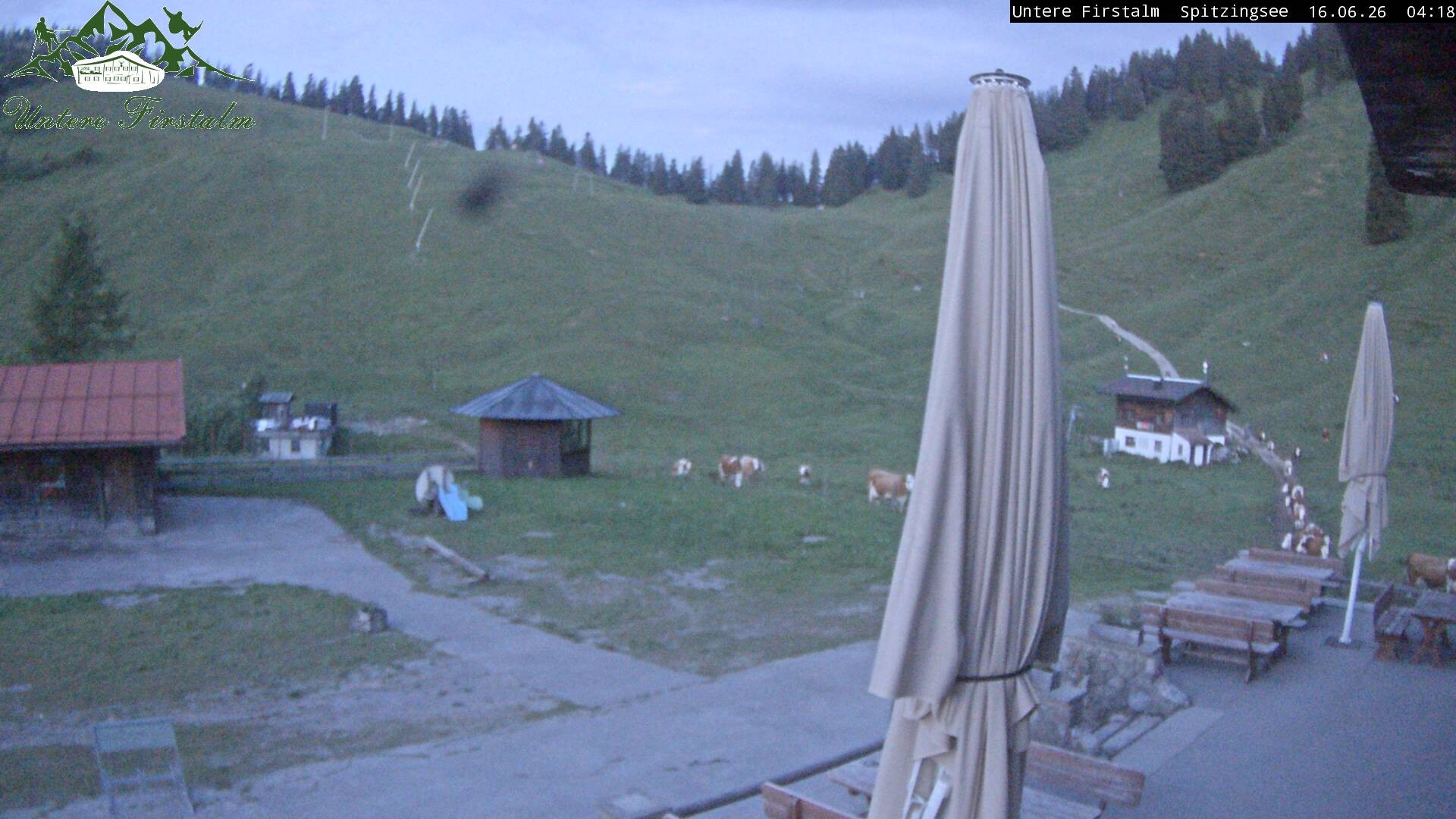 Archiv Foto Webcam Spitzingsee - Sonnenterrasse Untere Firstalm
