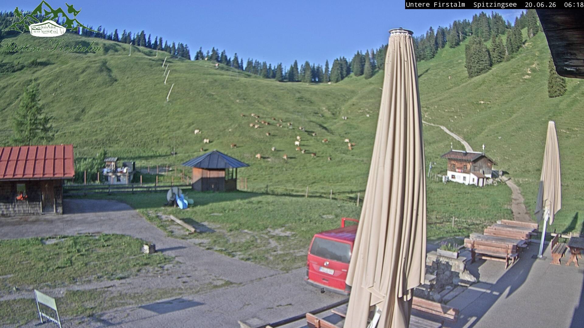 Archiv Foto Webcam Spitzingsee - Sonnenterrasse Untere Firstalm