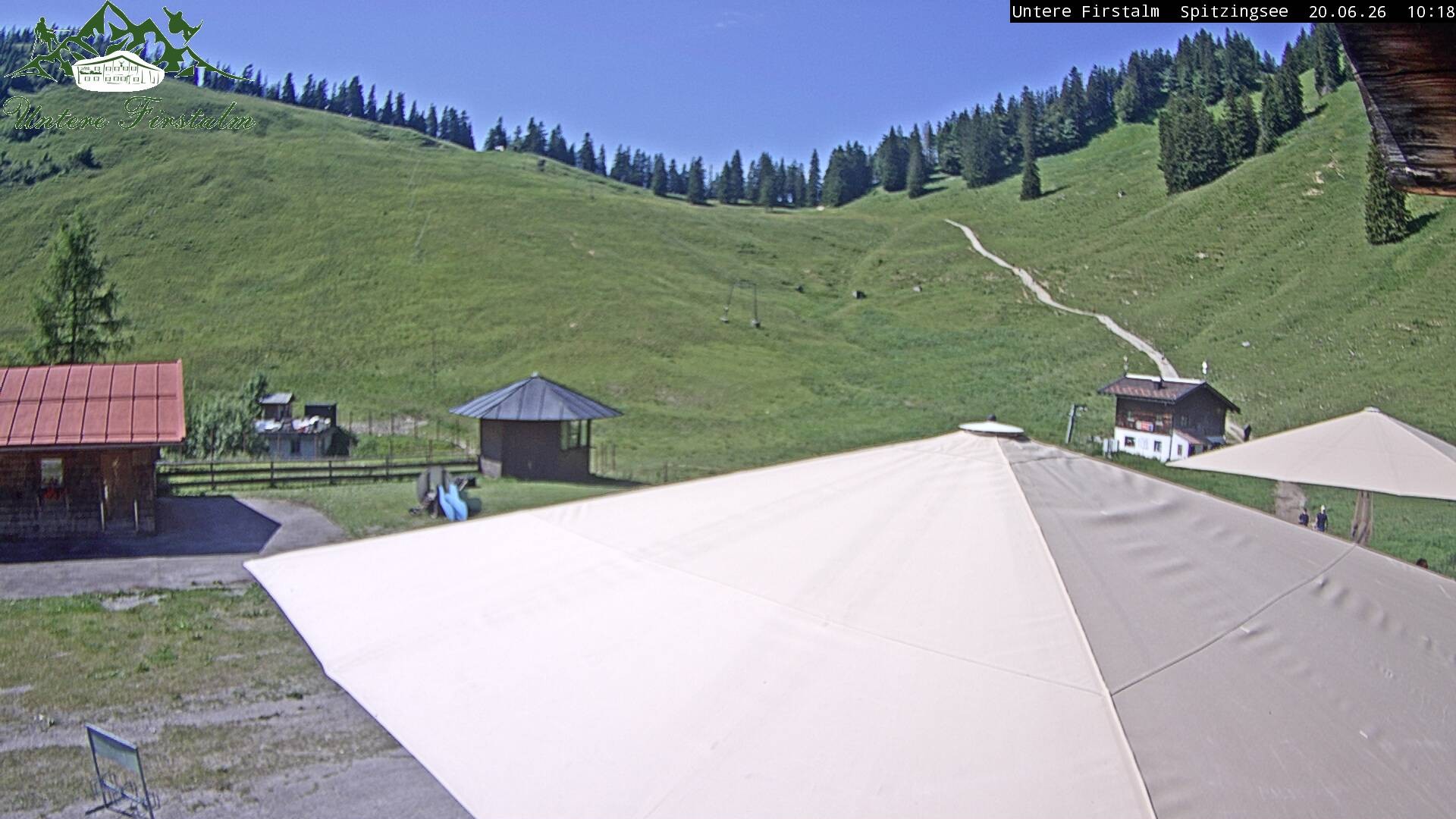 Archiv Foto Webcam Spitzingsee - Sonnenterrasse Untere Firstalm