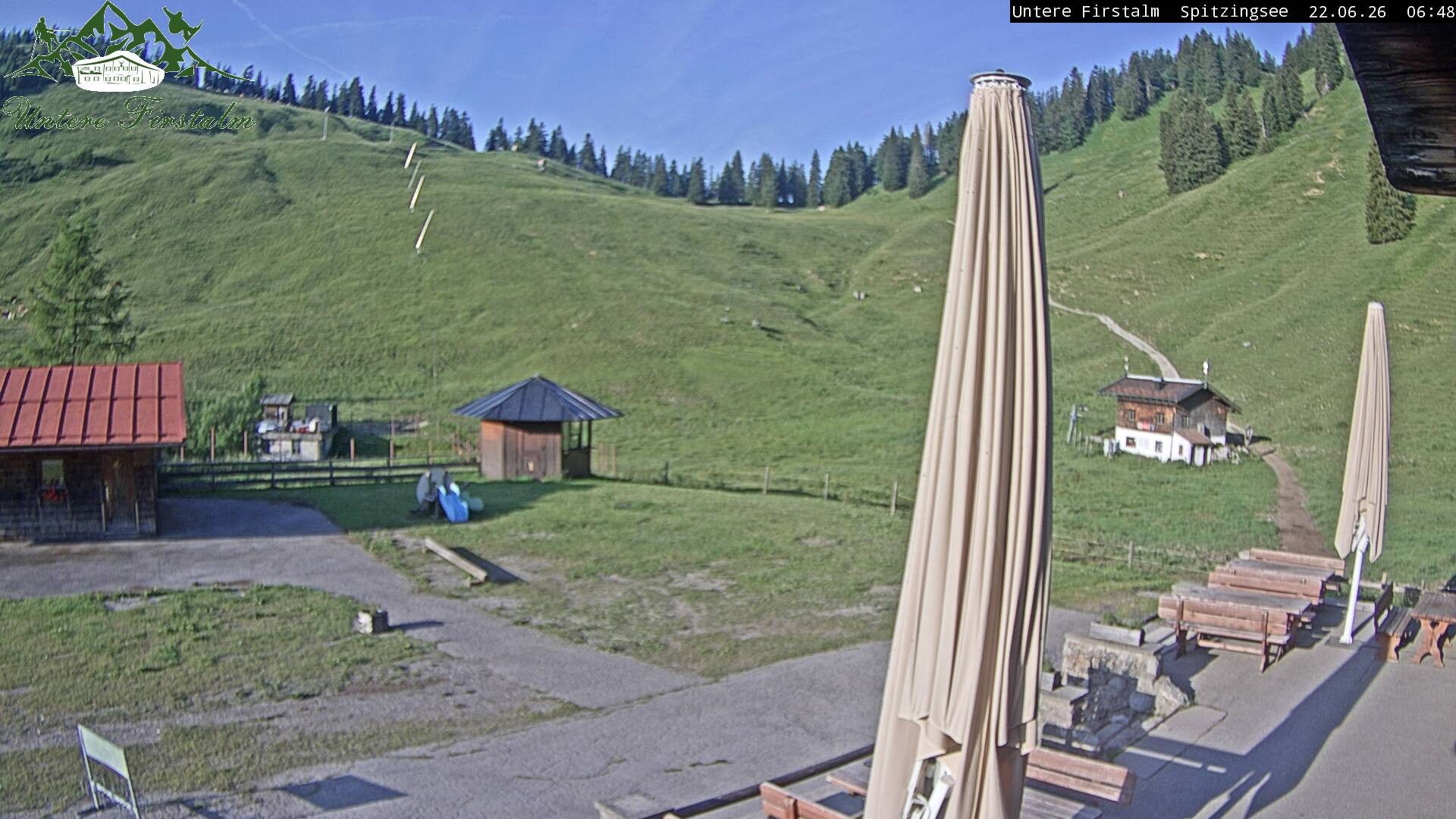 Archiv Foto Webcam Spitzingsee - Sonnenterrasse Untere Firstalm