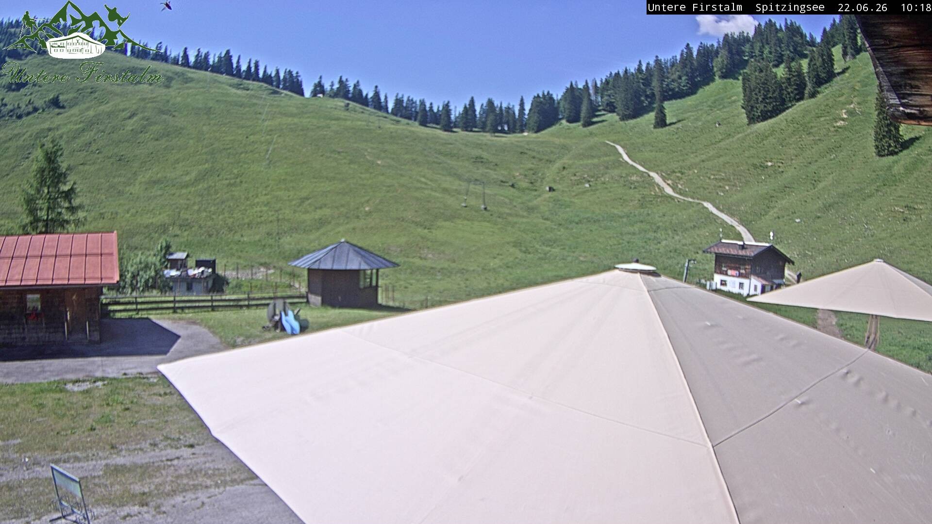 Archiv Foto Webcam Spitzingsee - Sonnenterrasse Untere Firstalm
