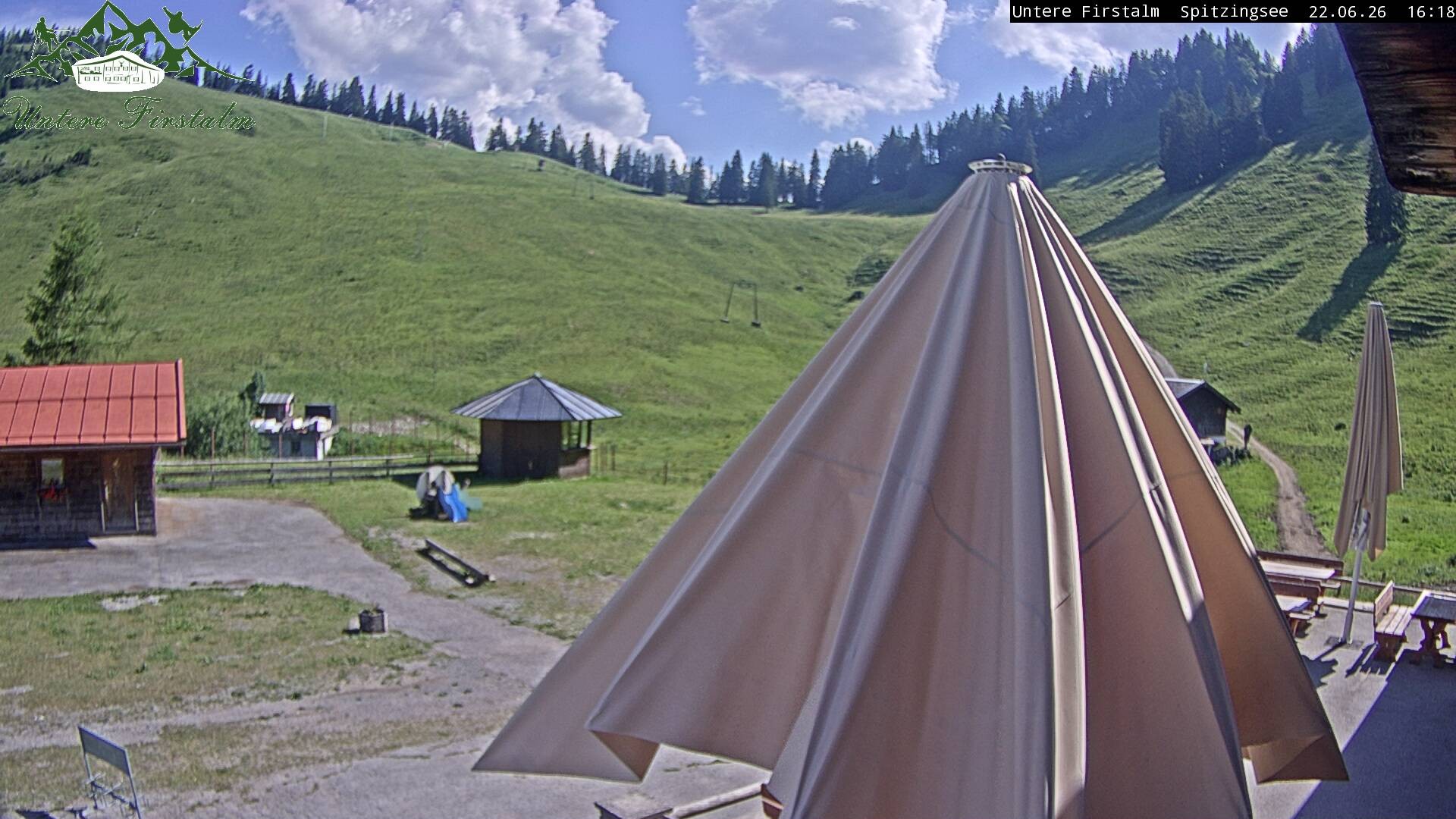 Archiv Foto Webcam Spitzingsee - Sonnenterrasse Untere Firstalm