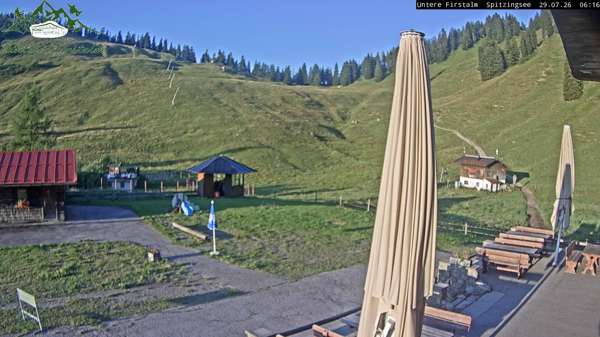 Archiv Foto Webcam Spitzingsee - Sonnenterrasse Untere Firstalm