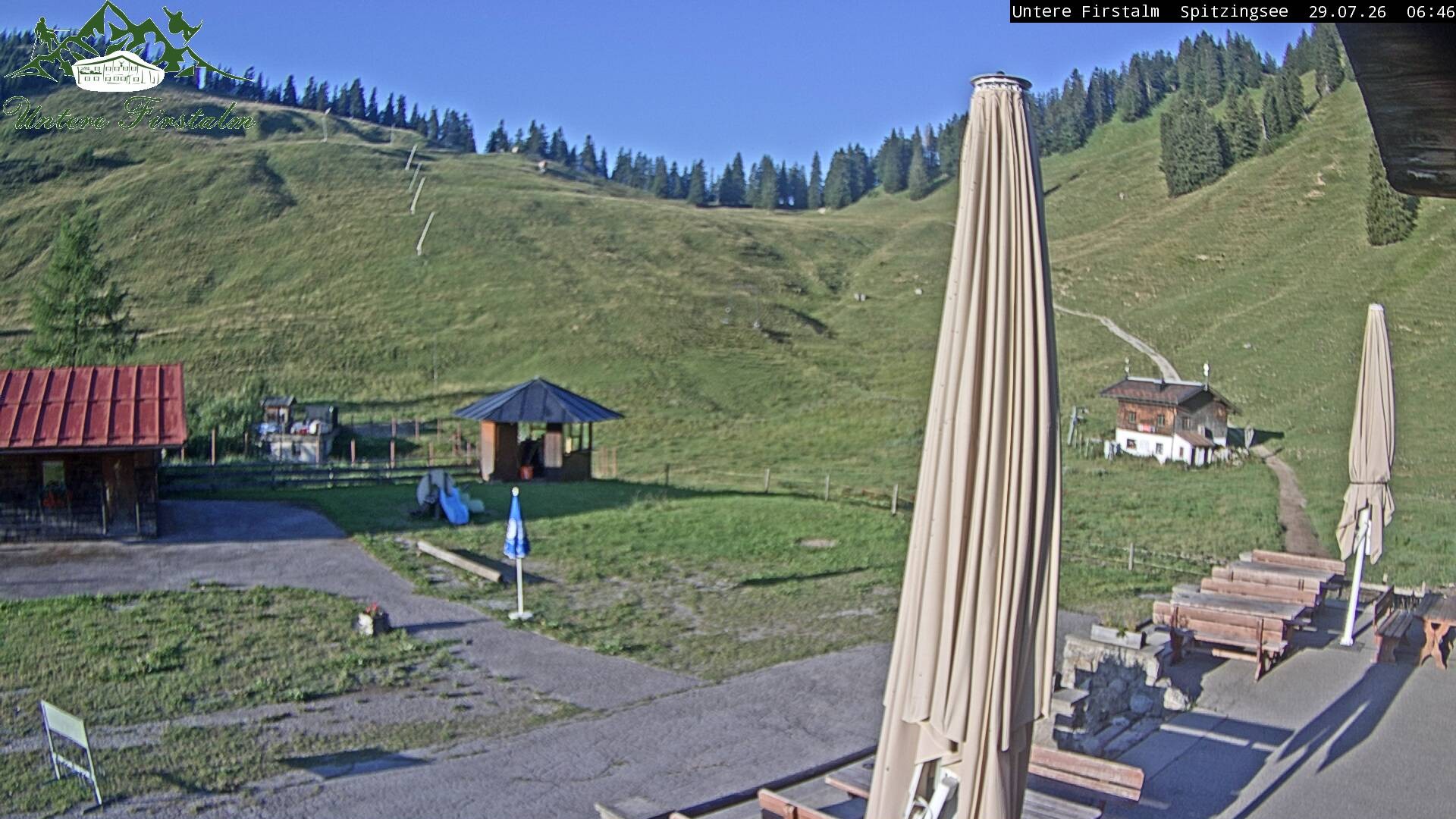 Archiv Foto Webcam Spitzingsee - Sonnenterrasse Untere Firstalm