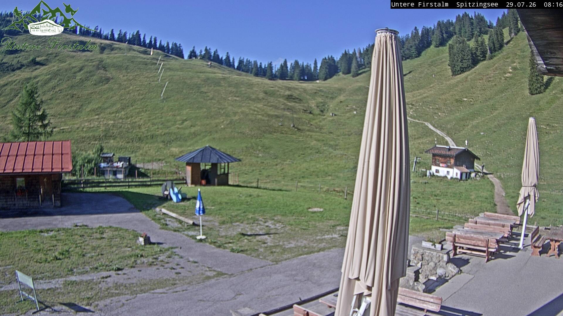 Archiv Foto Webcam Spitzingsee - Sonnenterrasse Untere Firstalm