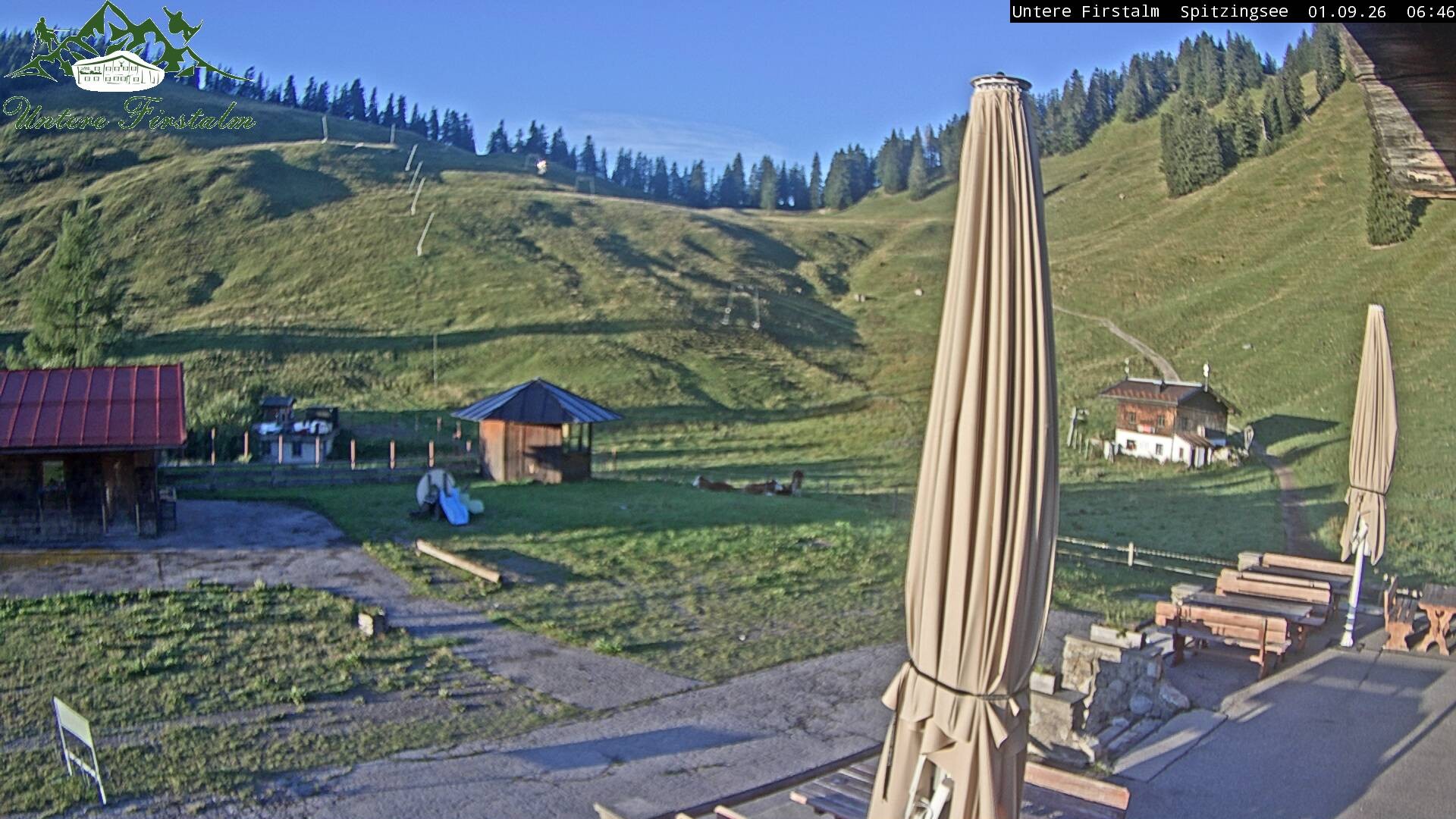Archiv Foto Webcam Spitzingsee - Sonnenterrasse Untere Firstalm