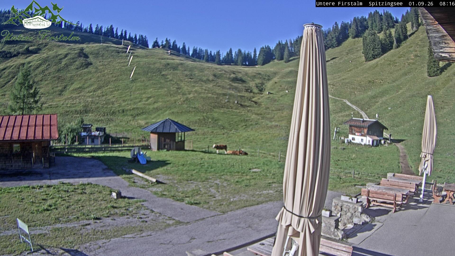 Archiv Foto Webcam Spitzingsee - Sonnenterrasse Untere Firstalm