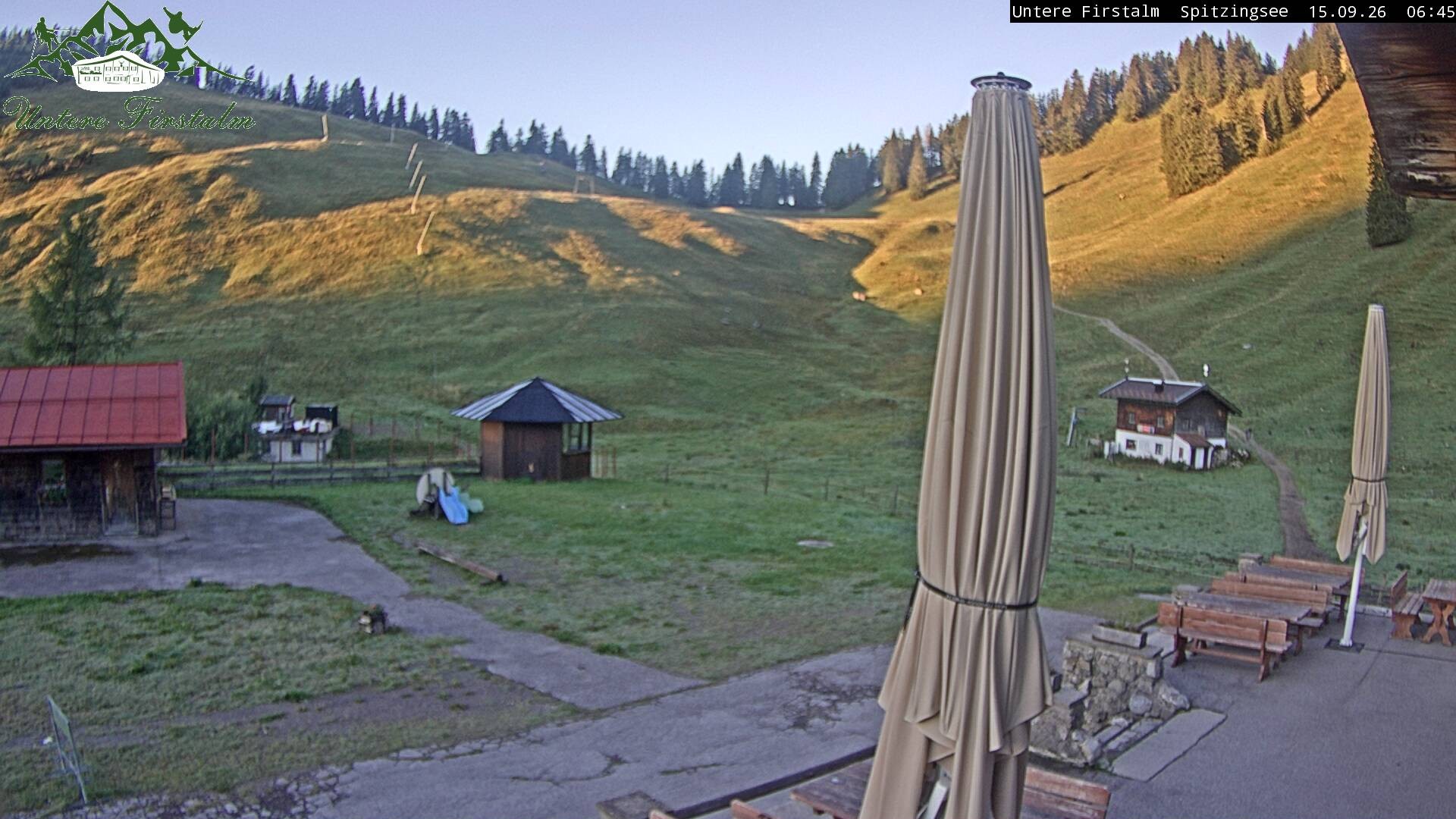 Archiv Foto Webcam Spitzingsee - Sonnenterrasse Untere Firstalm