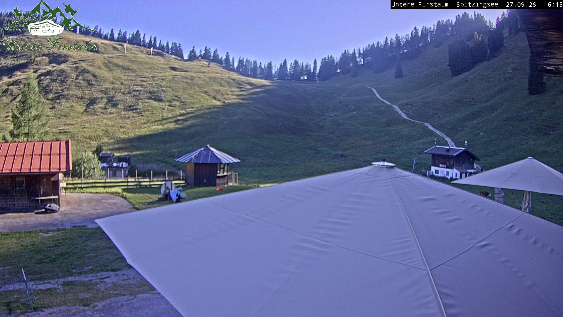 Archived image Webcam Spitzingsee - Mountain restaurant Untere Firstalm