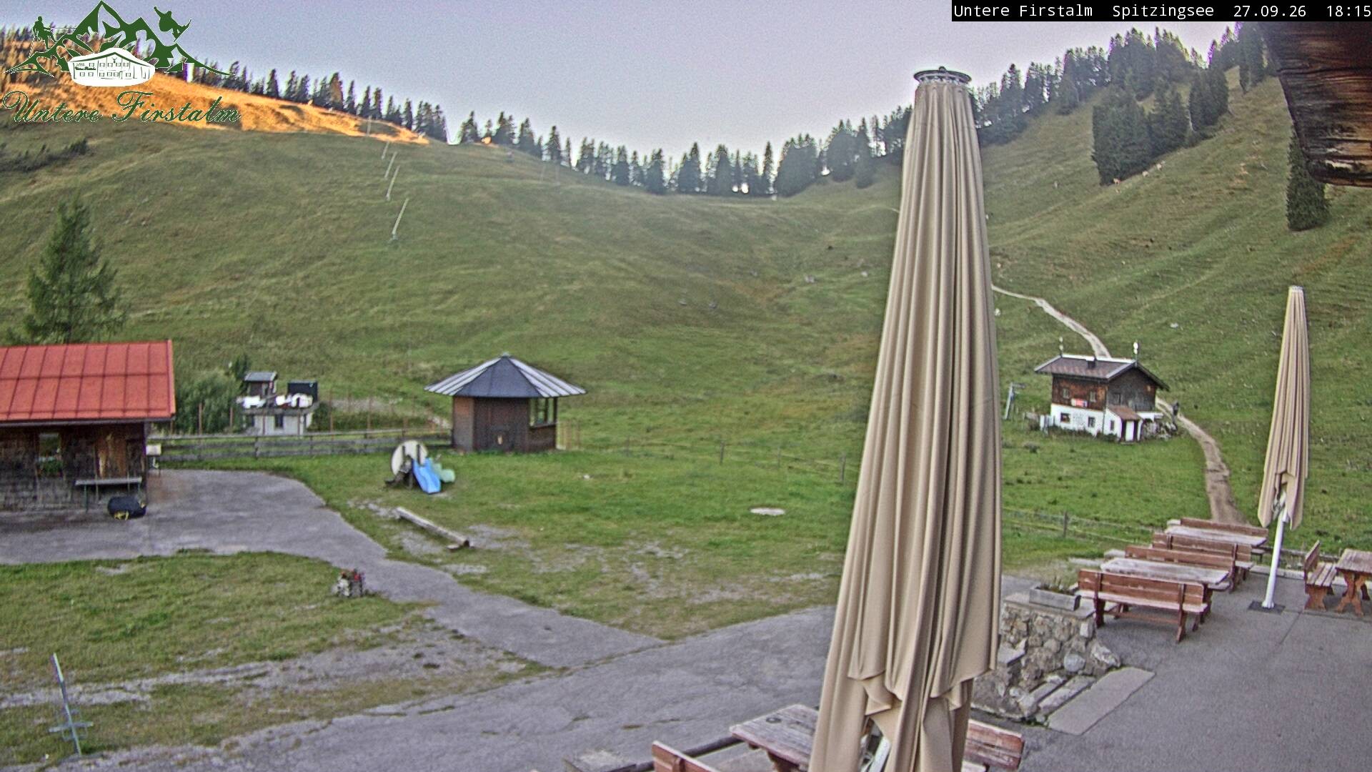 Archived image Webcam Spitzingsee - Mountain restaurant Untere Firstalm
