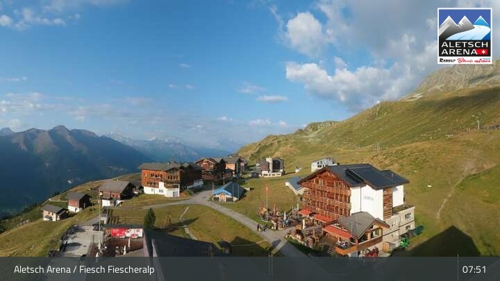 Archived image Webcam Aletsch Arena - View Fiescheralp