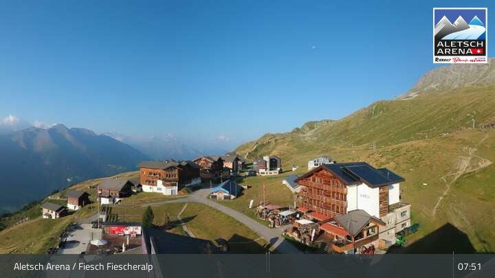Archived image Webcam Aletsch Arena - View Fiescheralp