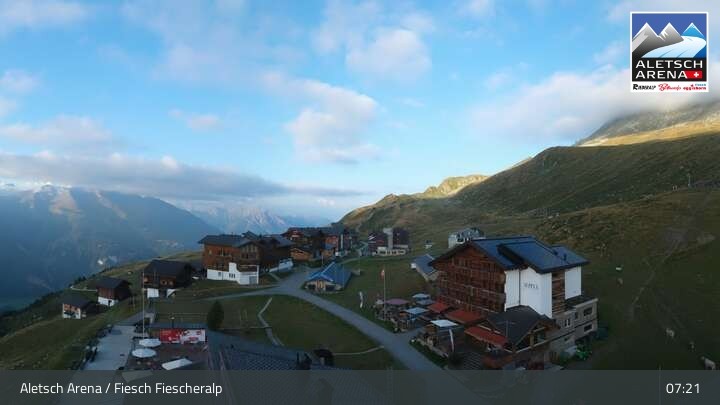 Archived image Webcam Aletsch Arena - View Fiescheralp