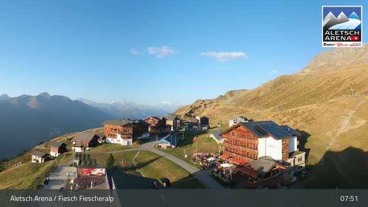 Archived image Webcam Aletsch Arena - View Fiescheralp