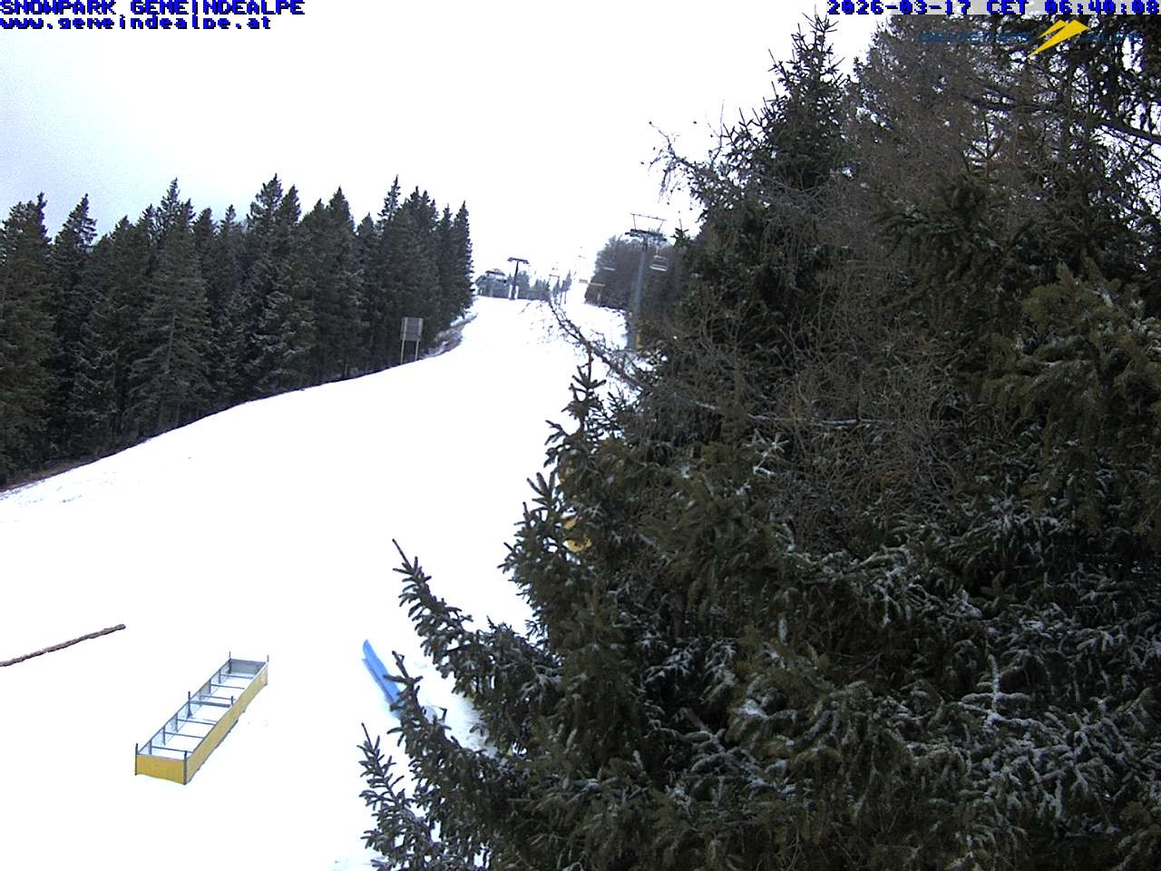 Archiv Foto Webcam Mitterbach - Gemeindealpe Snowpark