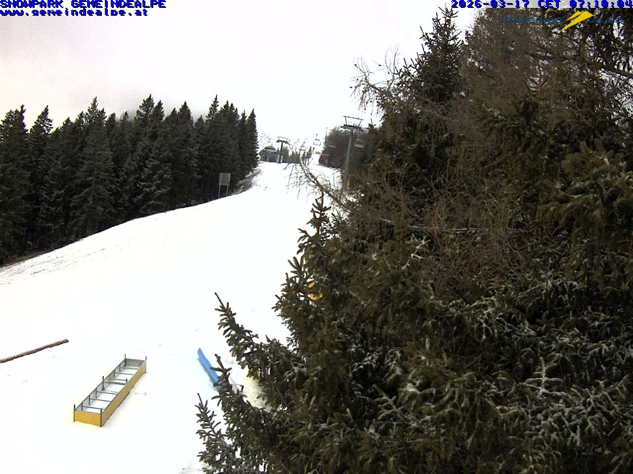Archiv Foto Webcam Mitterbach - Gemeindealpe Snowpark