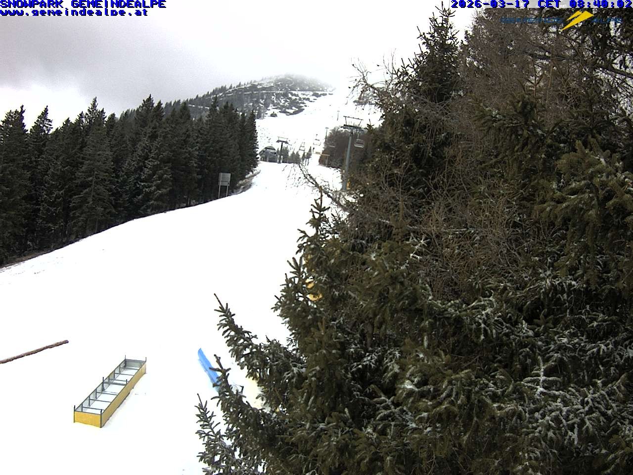 Archiv Foto Webcam Mitterbach - Gemeindealpe Snowpark