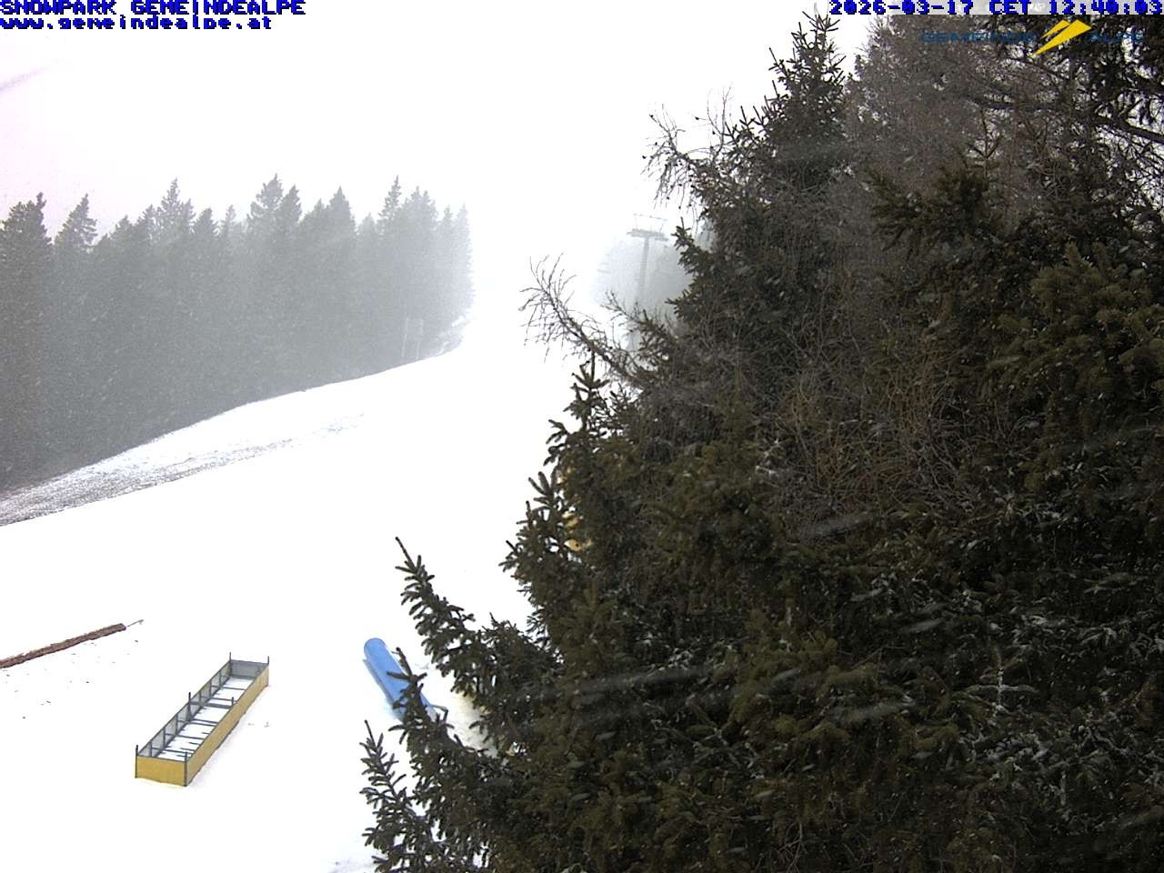Archiv Foto Webcam Mitterbach - Gemeindealpe Snowpark