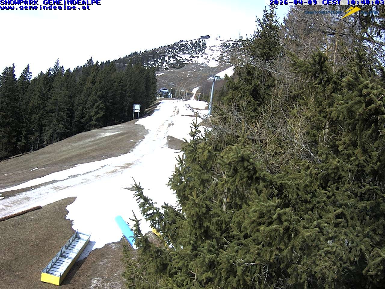 Archiv Foto Webcam Mitterbach - Gemeindealpe Snowpark