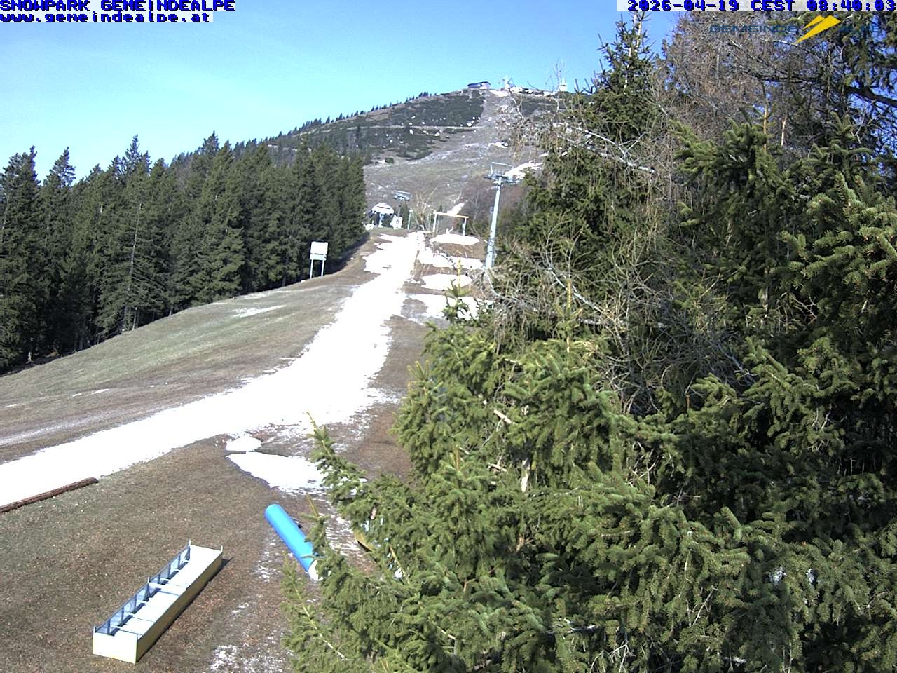Archiv Foto Webcam Mitterbach - Gemeindealpe Snowpark