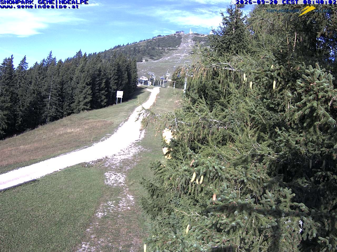 Archiv Foto Webcam Mitterbach - Gemeindealpe Snowpark