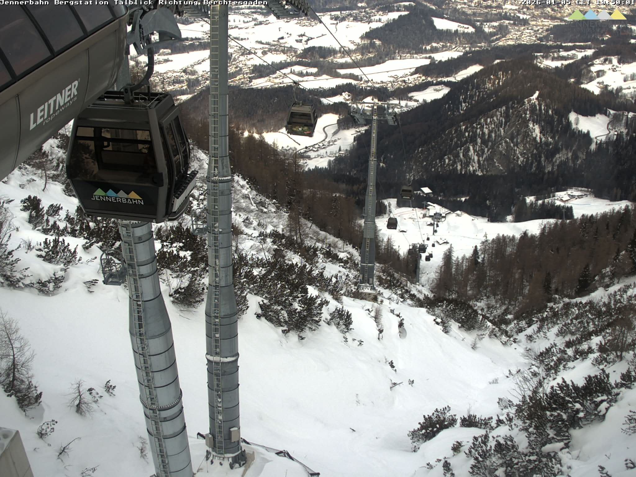 Archiv Foto Webcam Jenner - Blick ins Tal Gondelstation