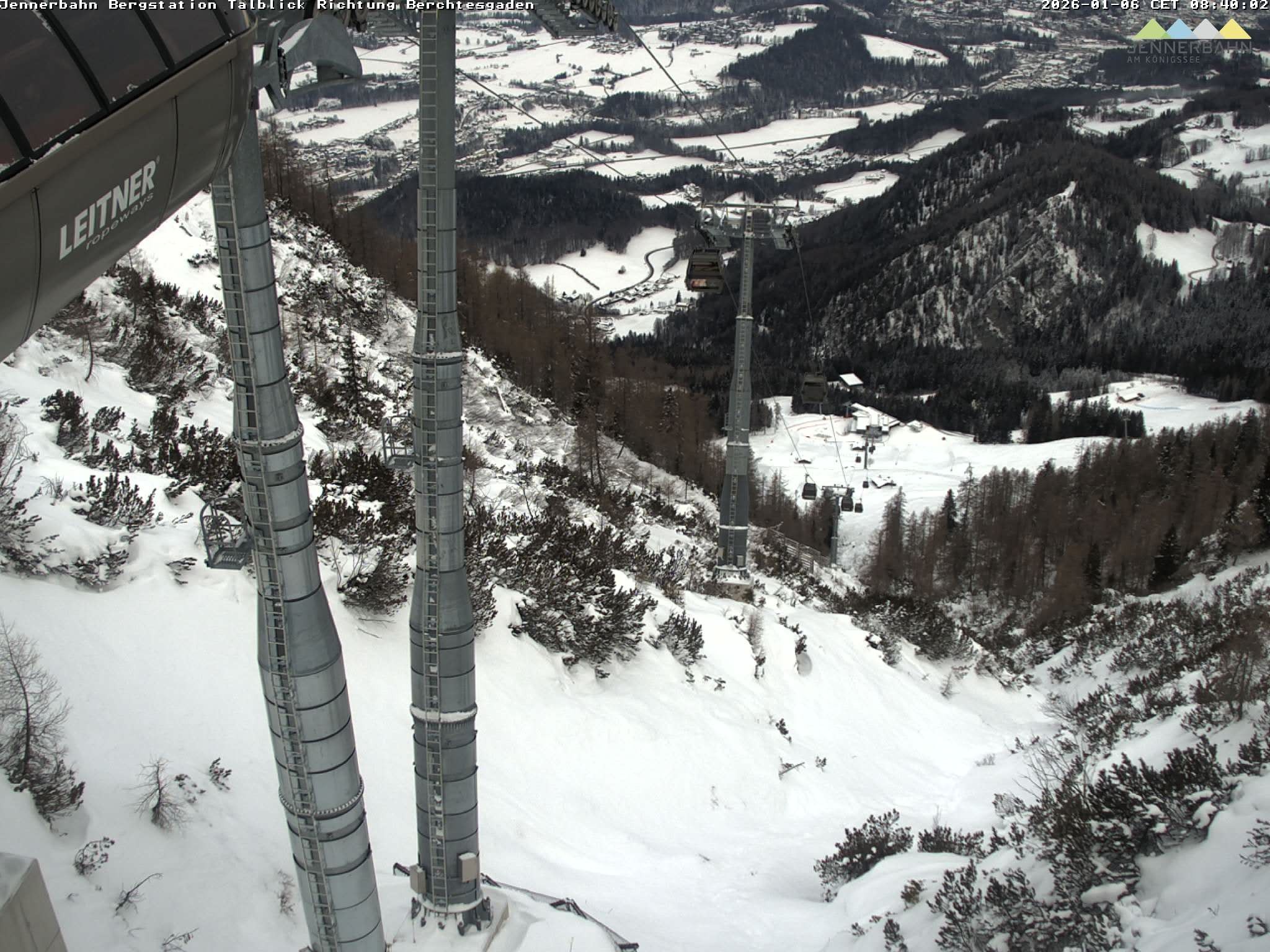 Archiv Foto Webcam Jenner - Blick ins Tal Gondelstation