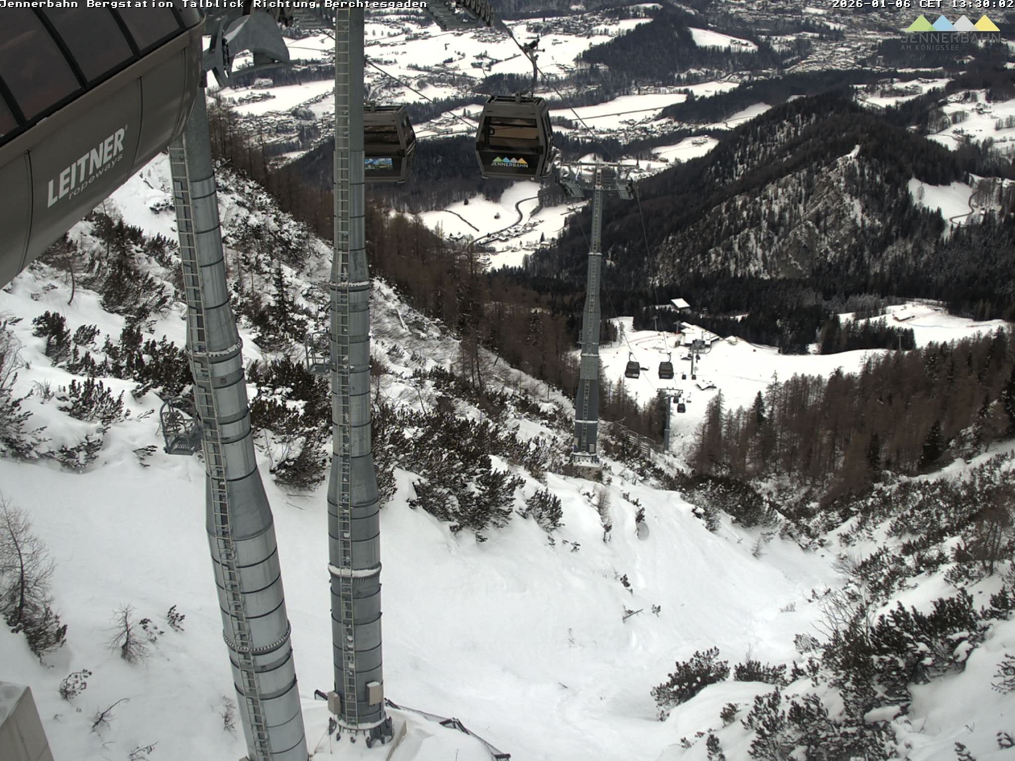 Archiv Foto Webcam Jenner - Blick ins Tal Gondelstation