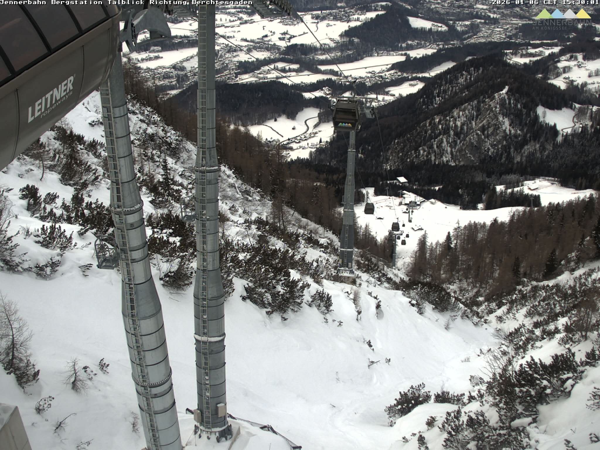 Archiv Foto Webcam Jenner - Blick ins Tal Gondelstation