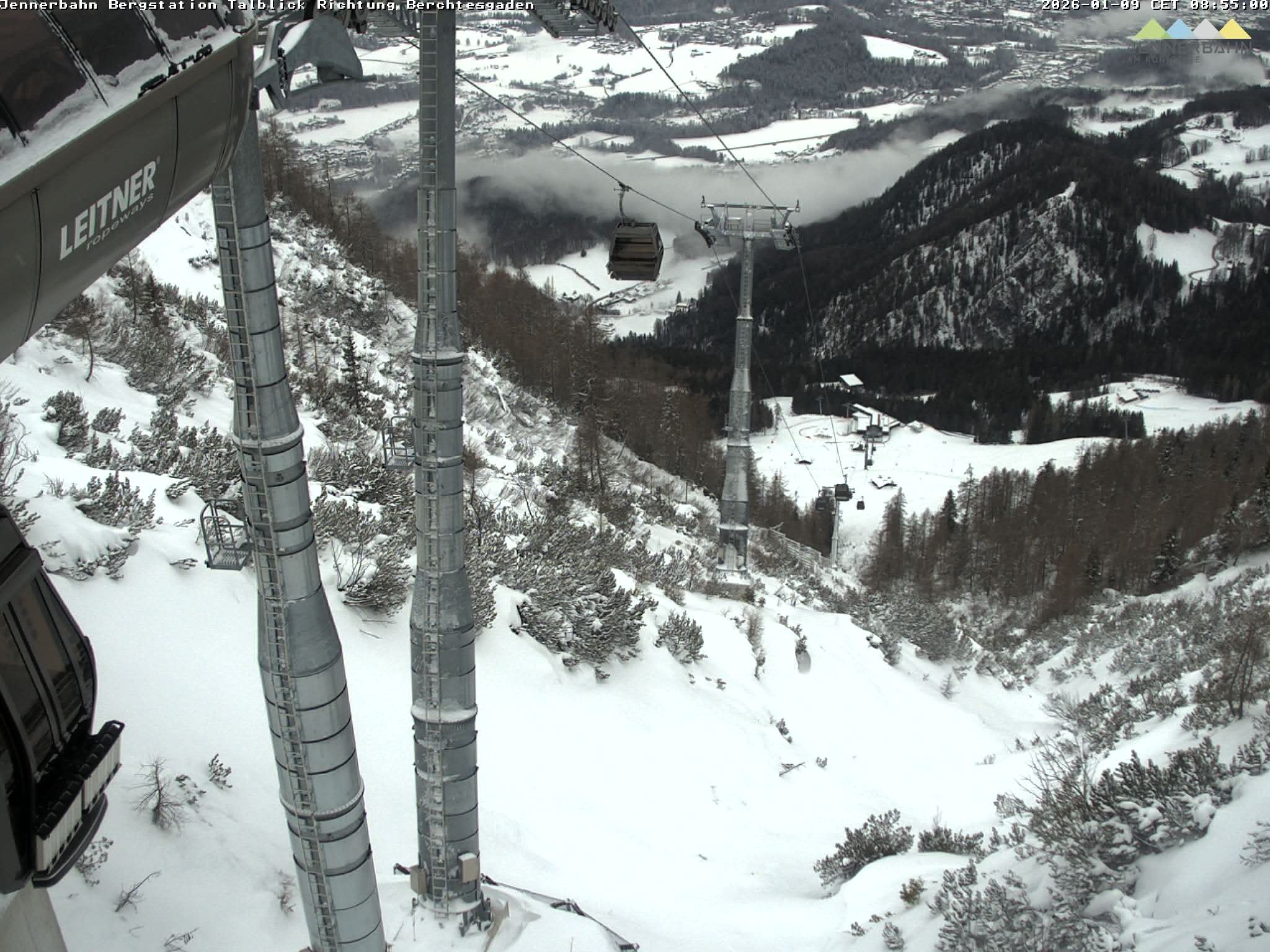 Archiv Foto Webcam Jenner - Blick ins Tal Gondelstation