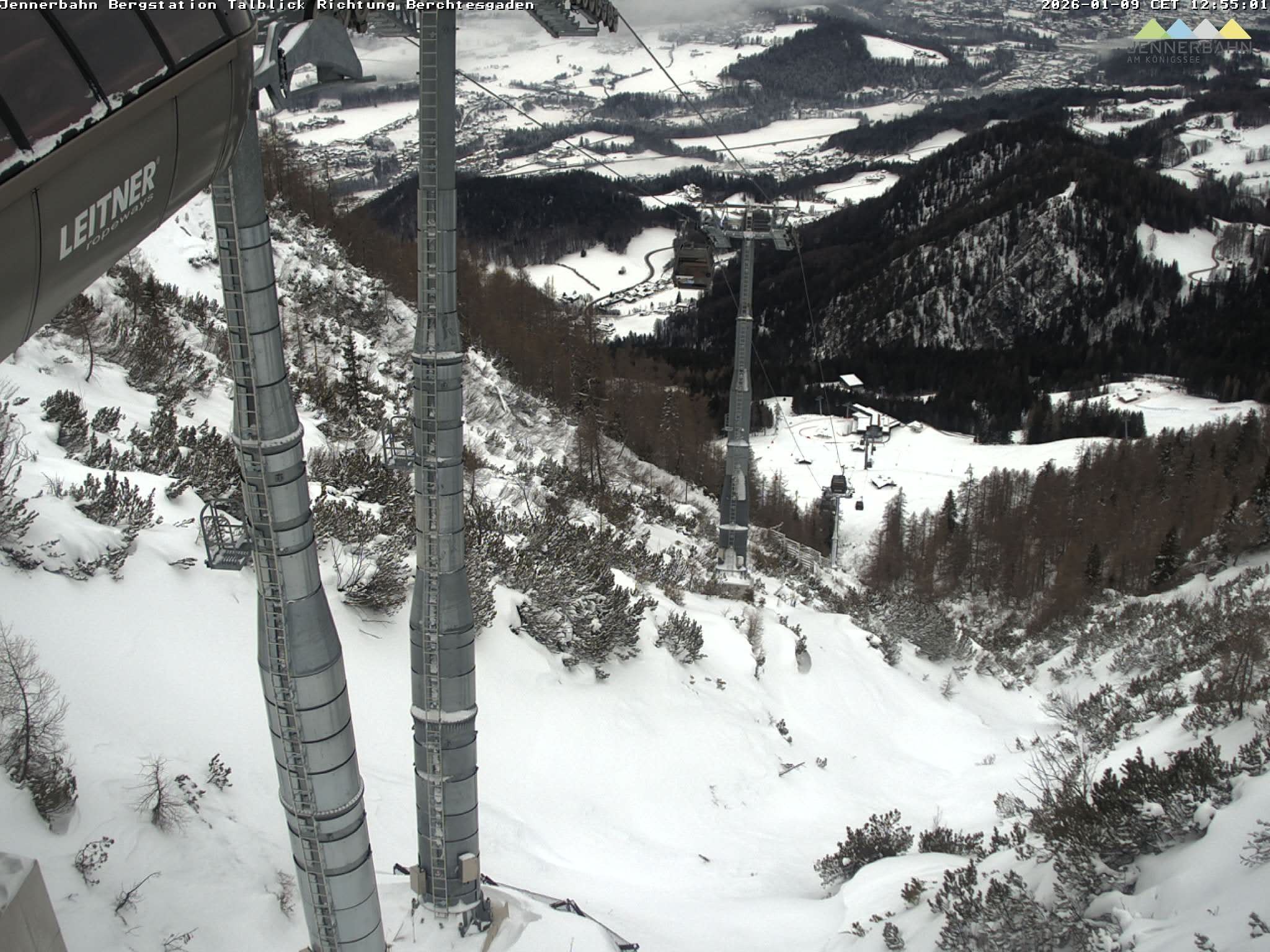 Archiv Foto Webcam Jenner - Blick ins Tal Gondelstation