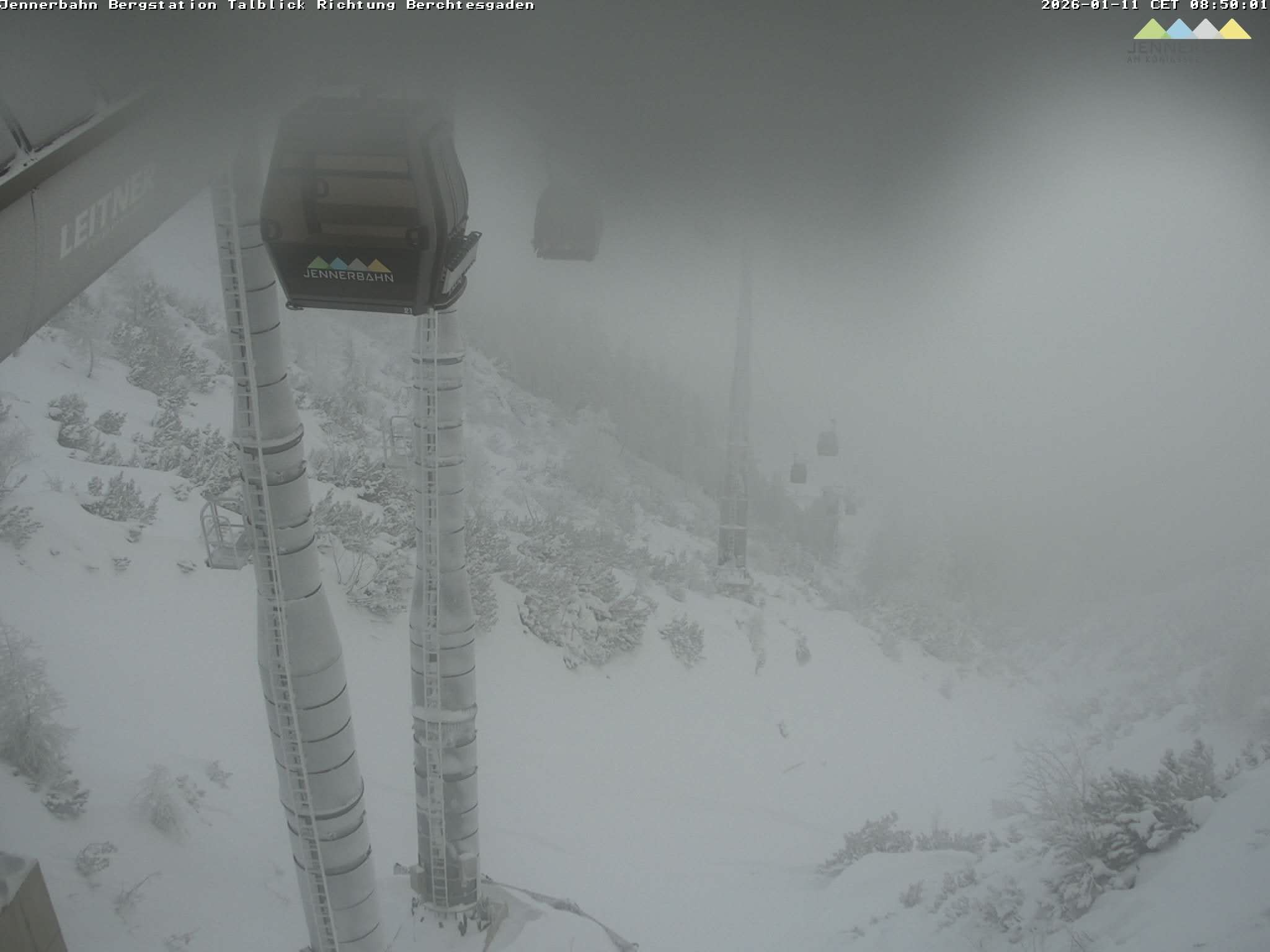 Archiv Foto Webcam Jenner - Blick ins Tal Gondelstation