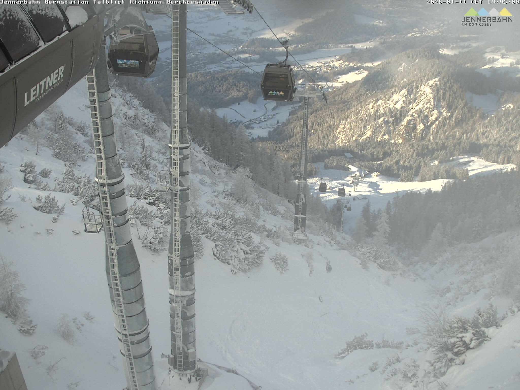 Archiv Foto Webcam Jenner - Blick ins Tal Gondelstation