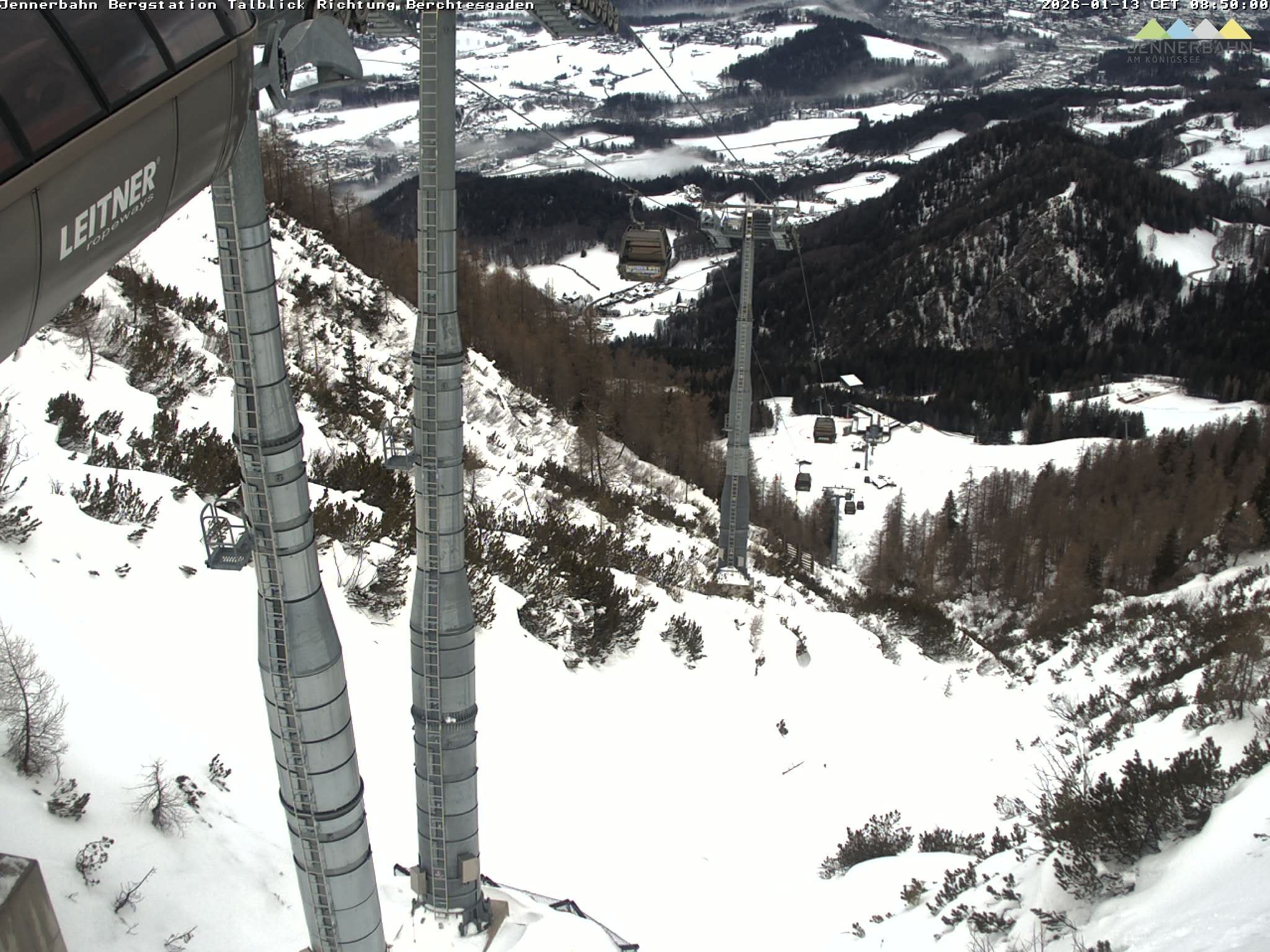 Archiv Foto Webcam Jenner - Blick ins Tal Gondelstation
