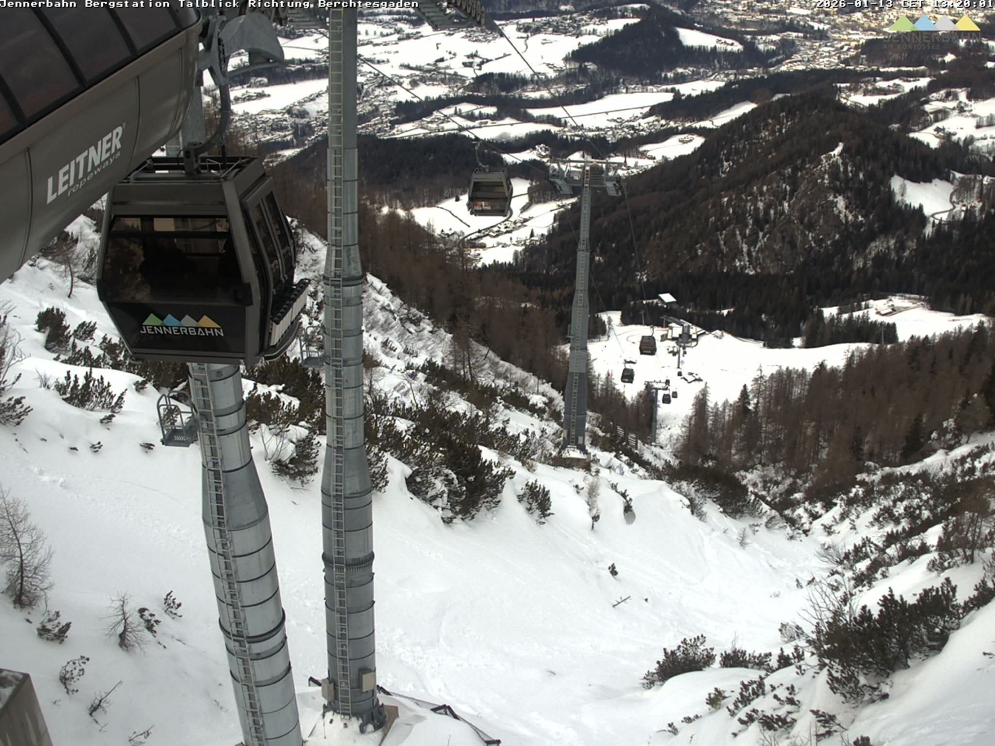Archiv Foto Webcam Jenner - Blick ins Tal Gondelstation