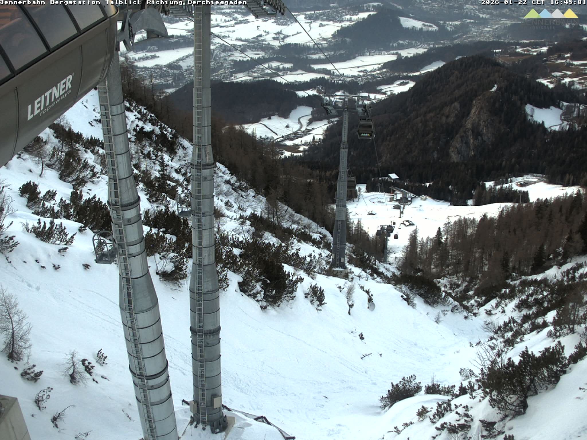 Archiv Foto Webcam Jenner - Blick ins Tal Gondelstation