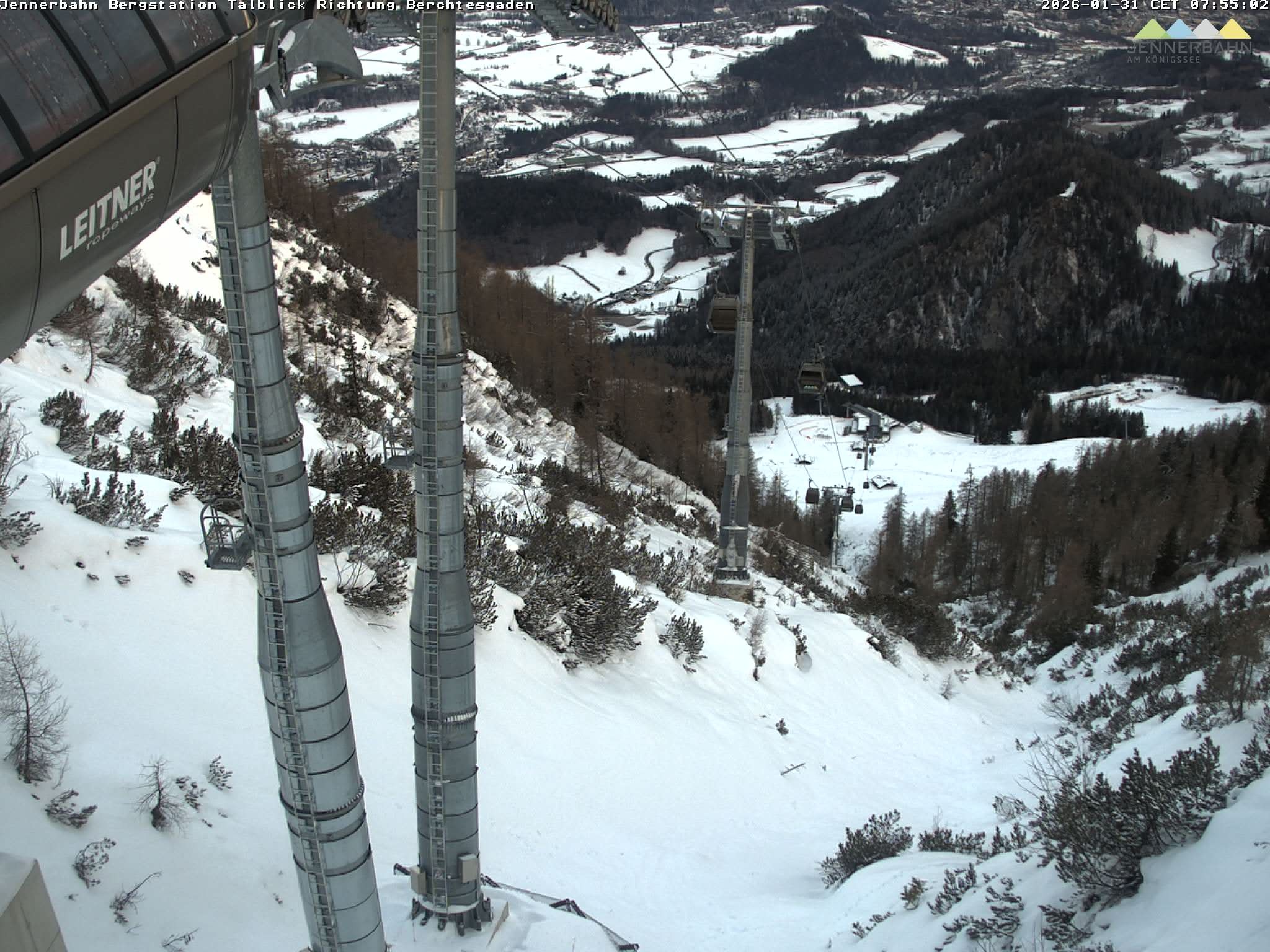 Archiv Foto Webcam Jenner - Blick ins Tal Gondelstation