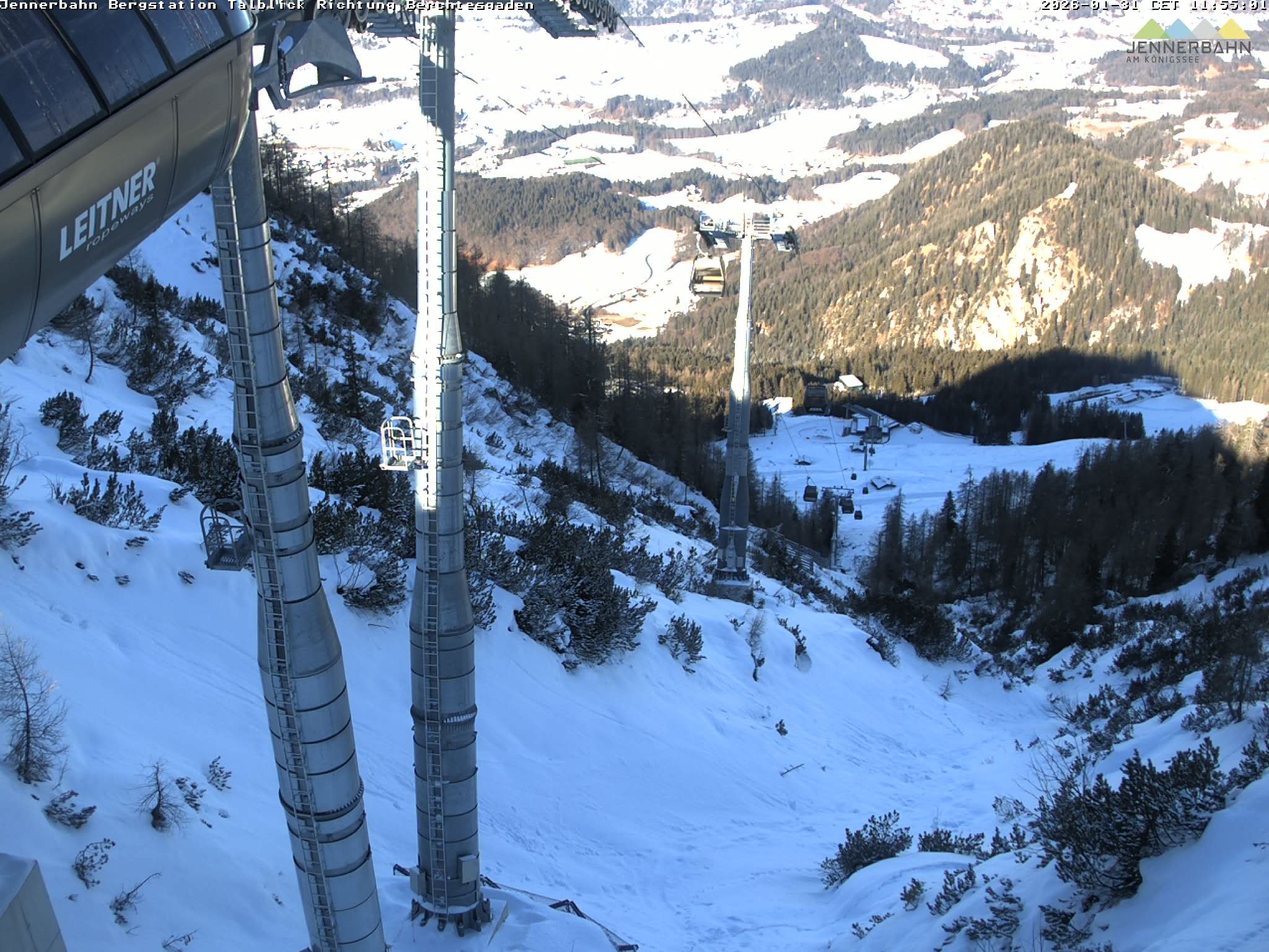 Archiv Foto Webcam Jenner - Blick ins Tal Gondelstation