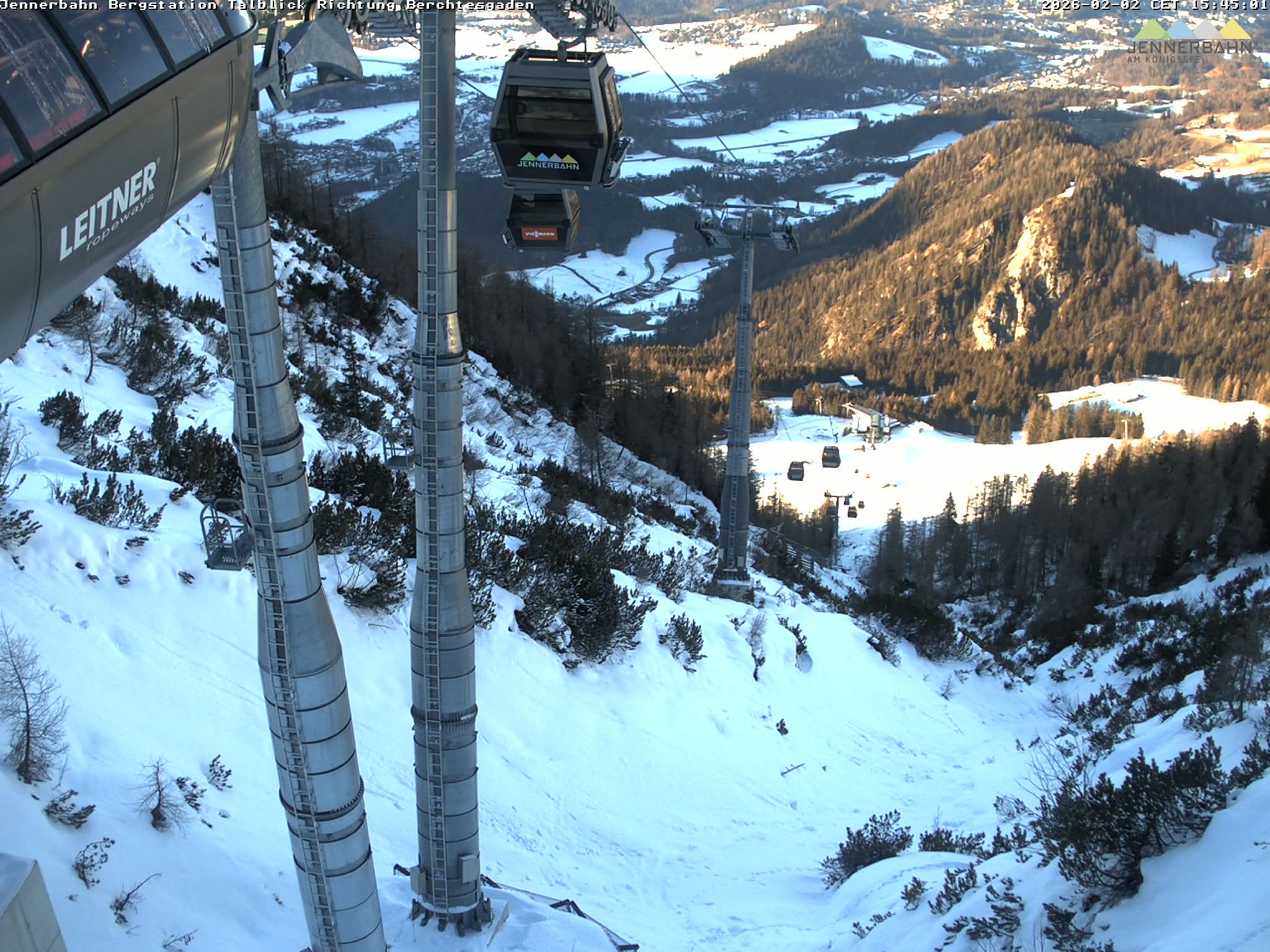 Archiv Foto Webcam Jenner - Blick ins Tal Gondelstation
