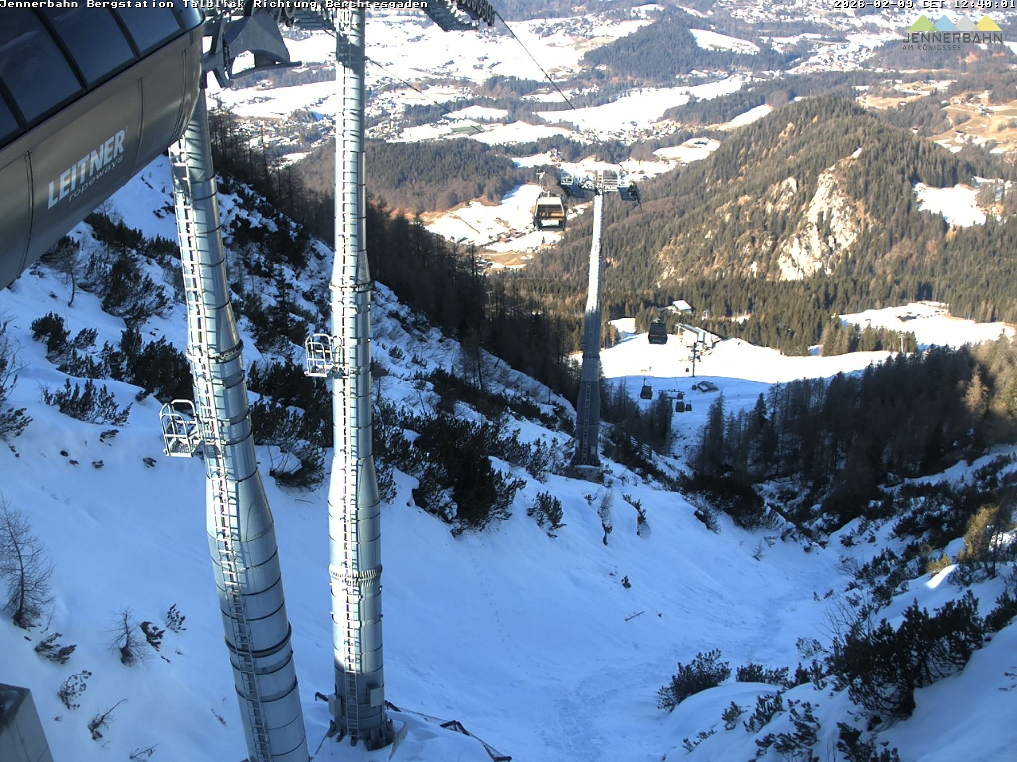 Archiv Foto Webcam Jenner - Blick ins Tal Gondelstation