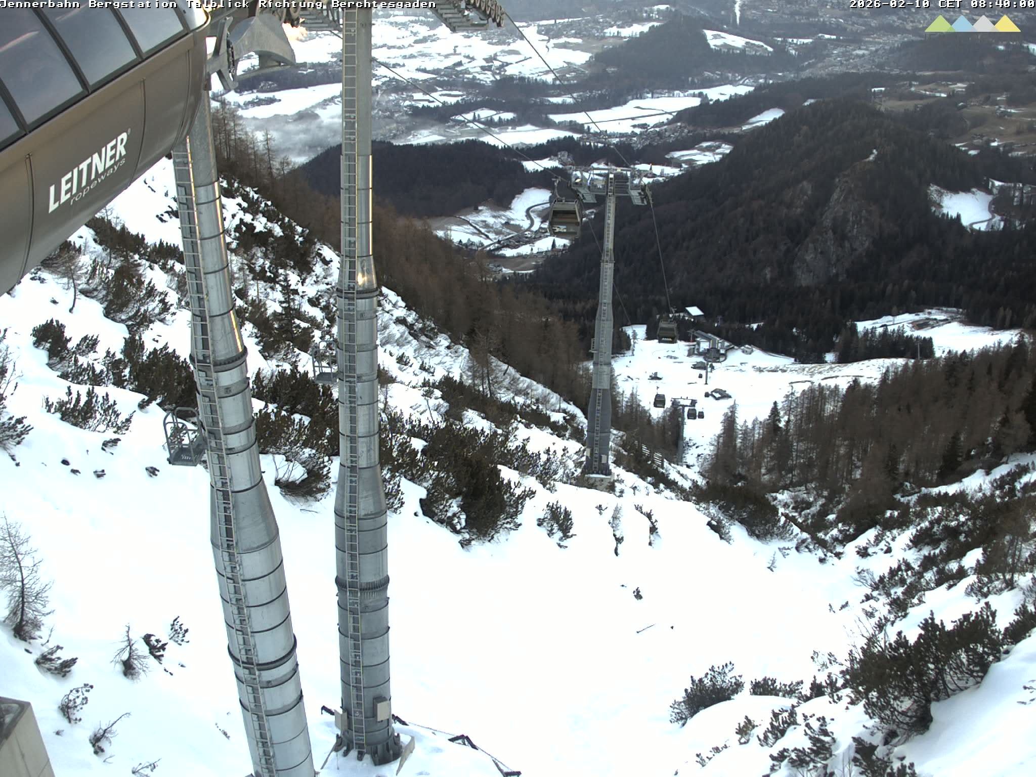 Archiv Foto Webcam Jenner - Blick ins Tal Gondelstation