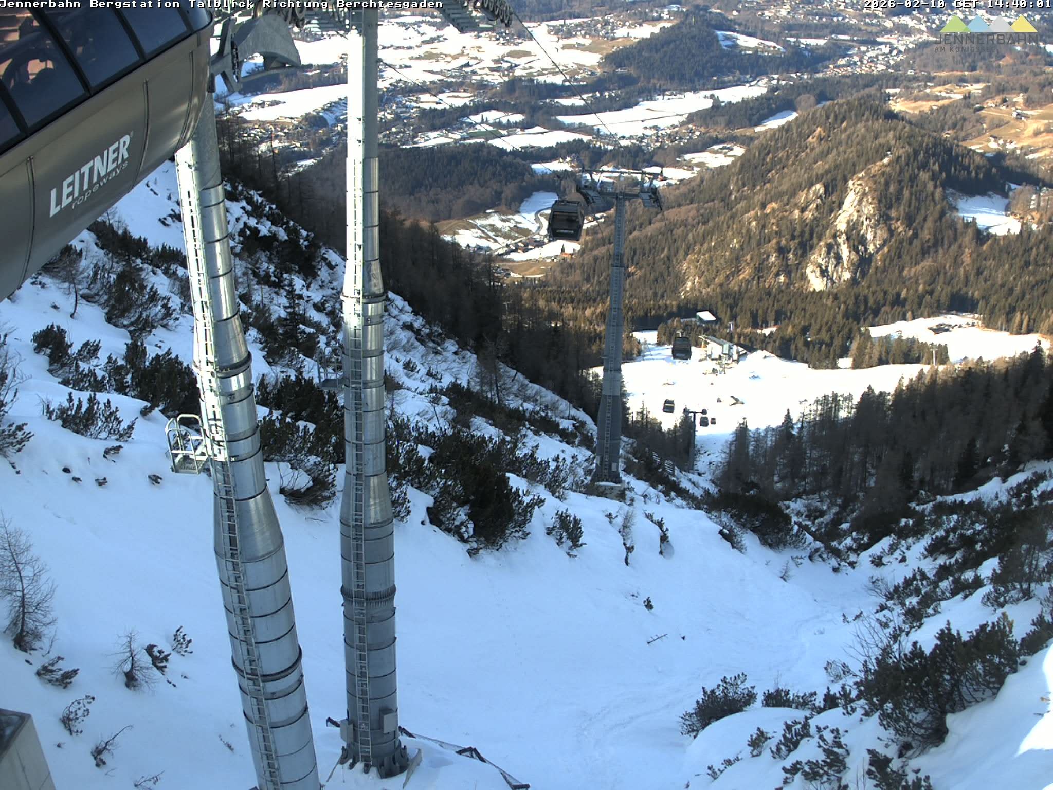Archiv Foto Webcam Jenner - Blick ins Tal Gondelstation