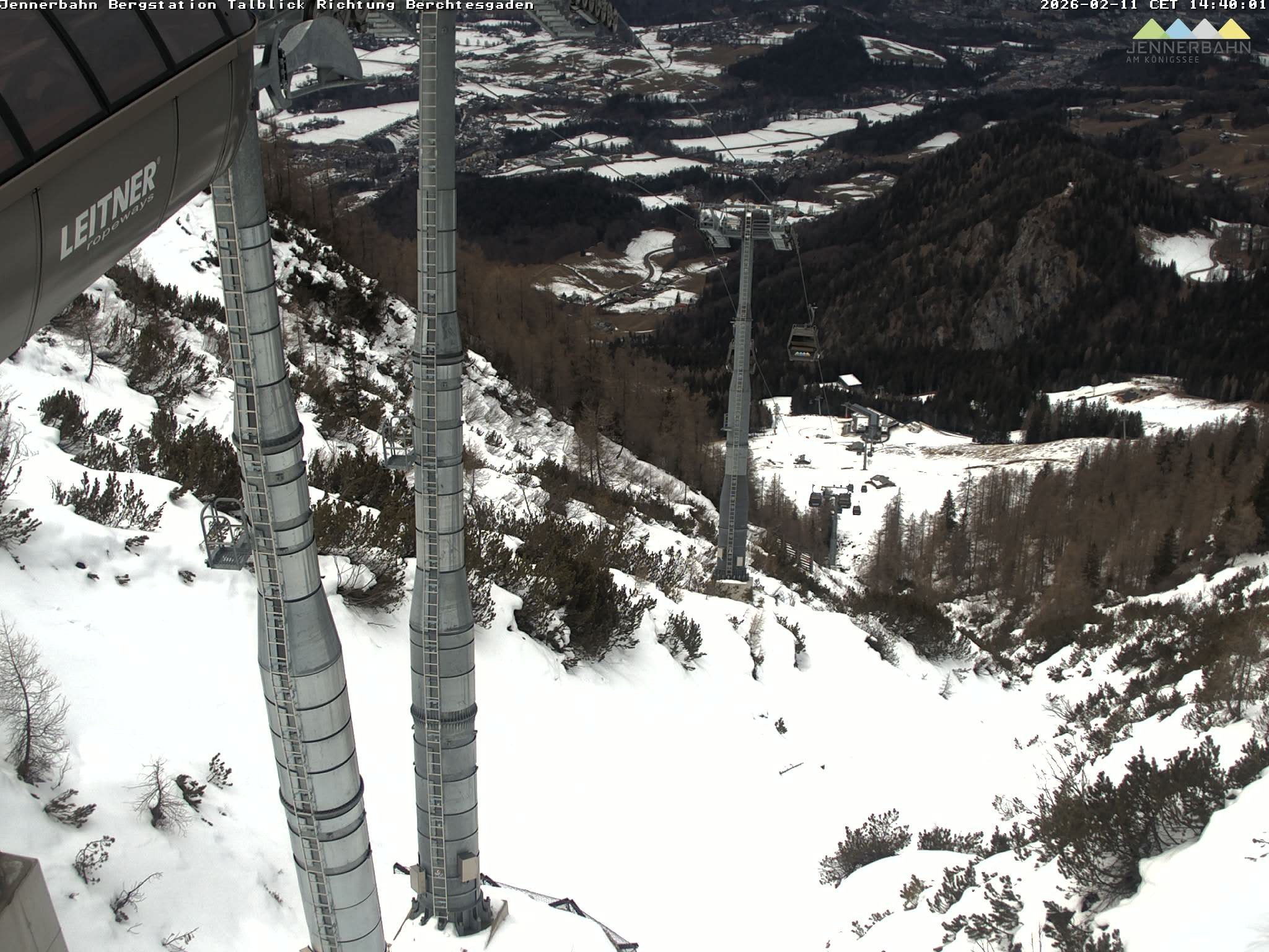 Archiv Foto Webcam Jenner - Blick ins Tal Gondelstation